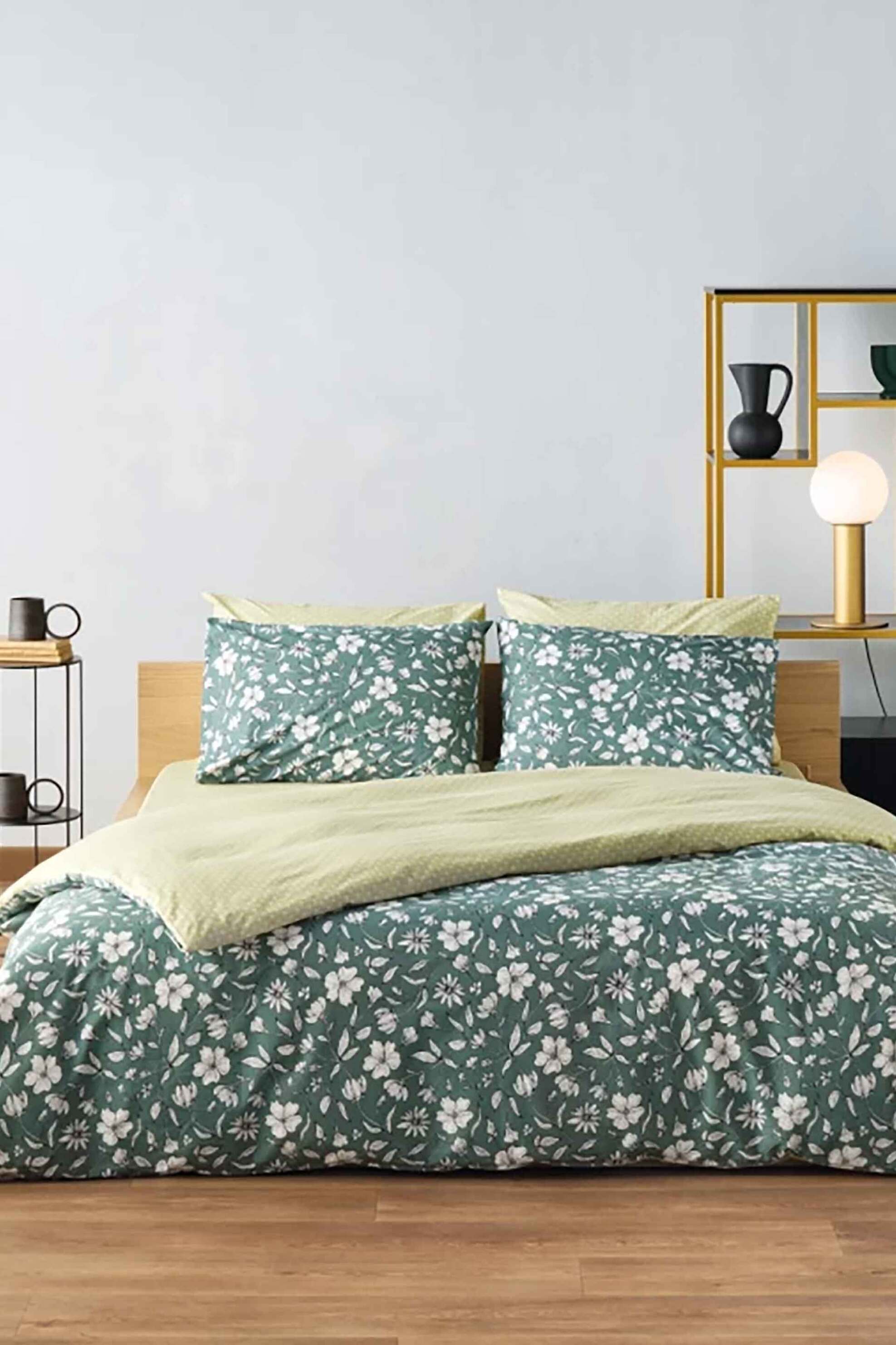 Kentia σετ σεντόνια υπέρδιπλα με μαξιλαροθήκες με floral print "Blans 36" (4 τεμάχια) - 000078936