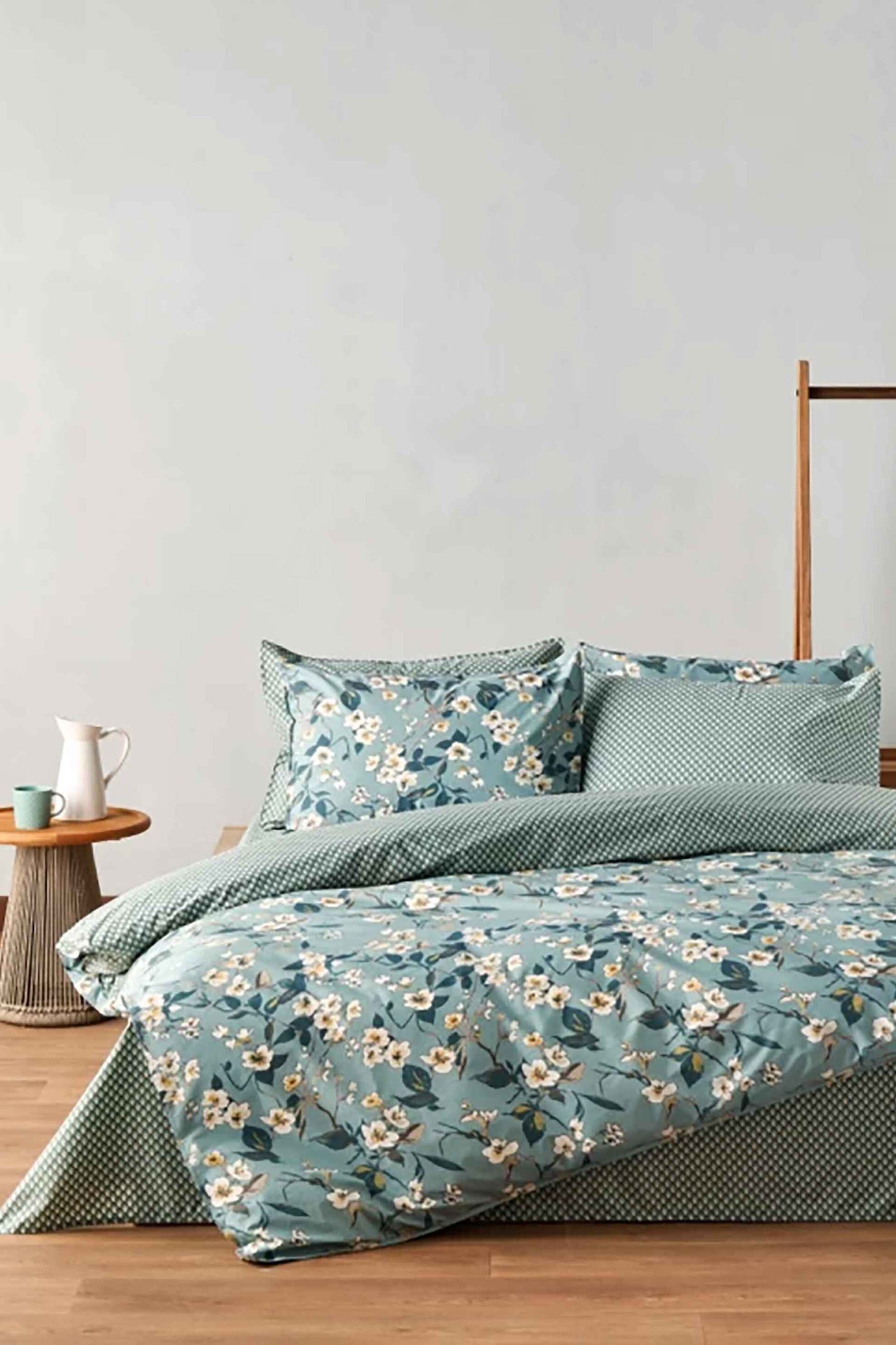 Kentia σετ σεντόνια υπέρδιπλα με μαξιλαροθήκες με floral print "Tesoro 19" (4 τεμάχια) - 000079316