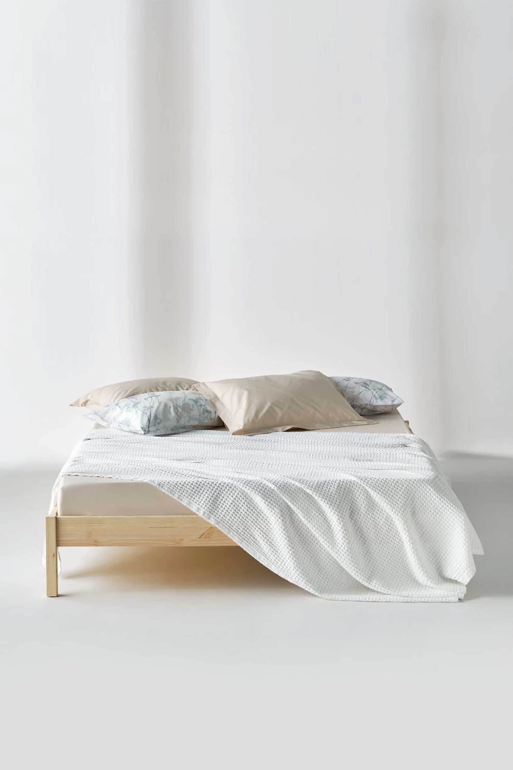 Kentia κουβέρτα μονή waffle 160 x 240 cm "Cecilia 00" - 000080935