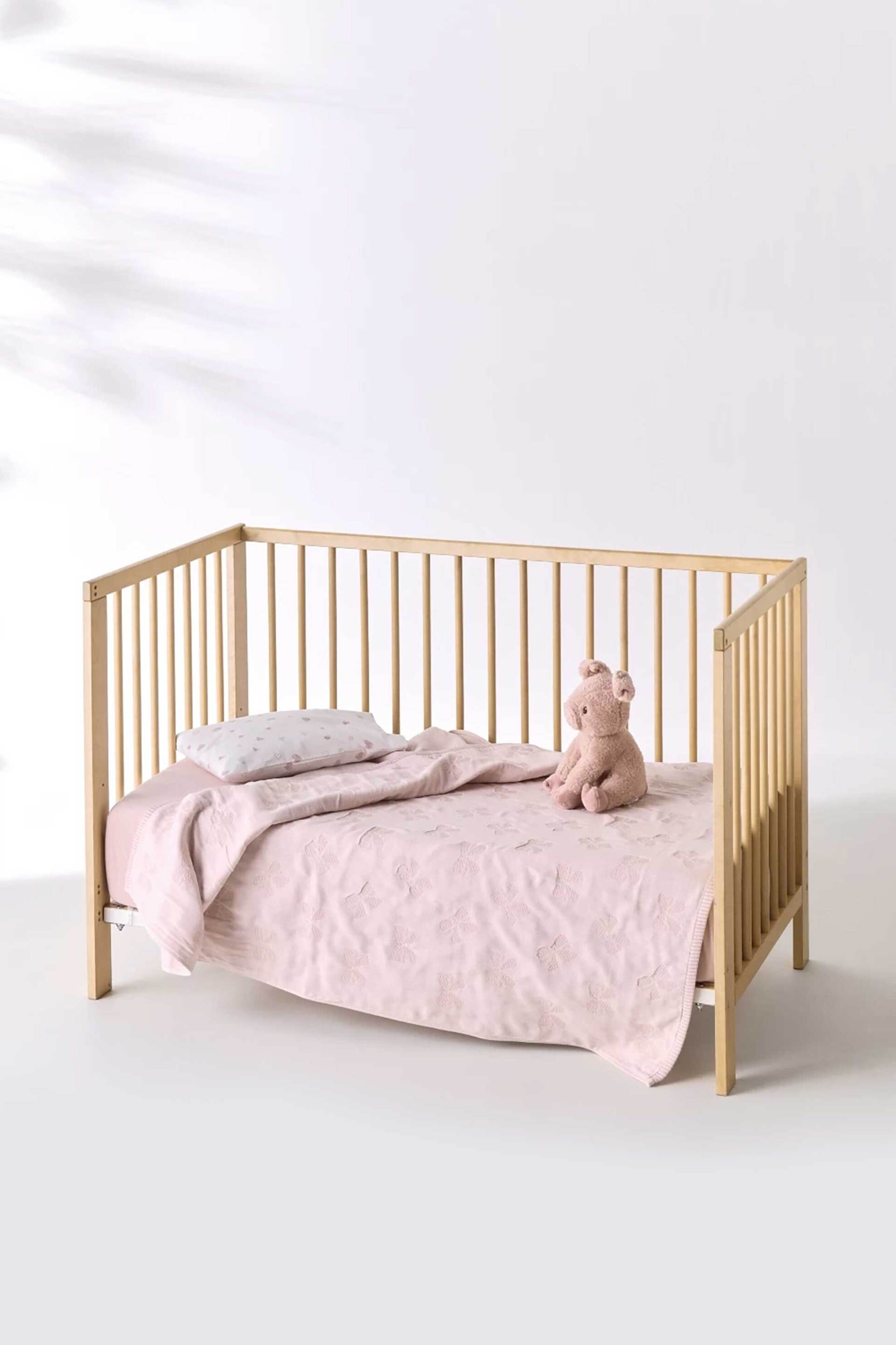 Kentia βρεφική κουβέρτα αγκαλιάς ματλασέ 70 x 100 cm "Eliza" - 000081252