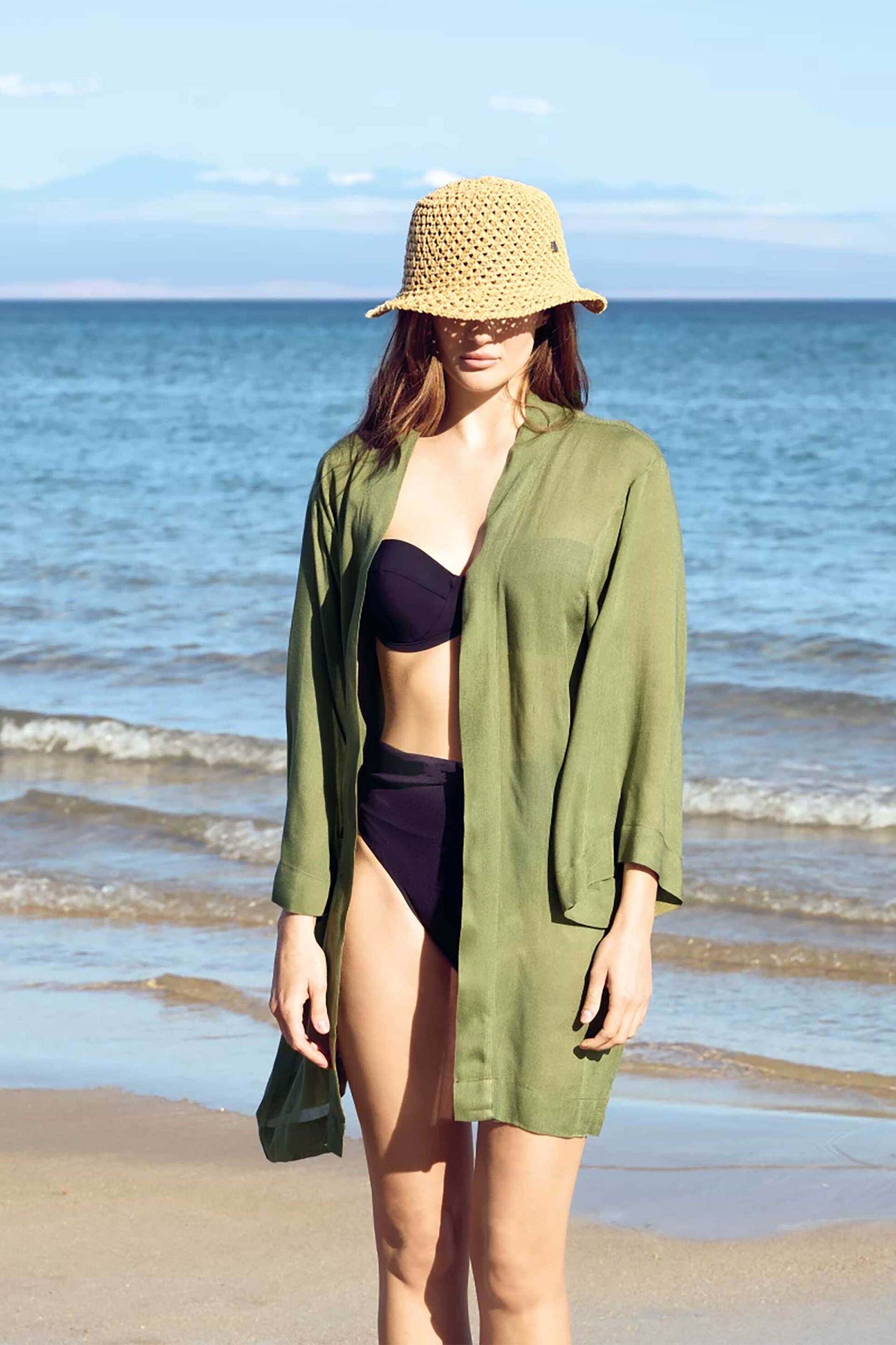 Kentia γυναικείο mini φόρεμα παραλίας μονόχρωμο "Sundress 36" - 000081335