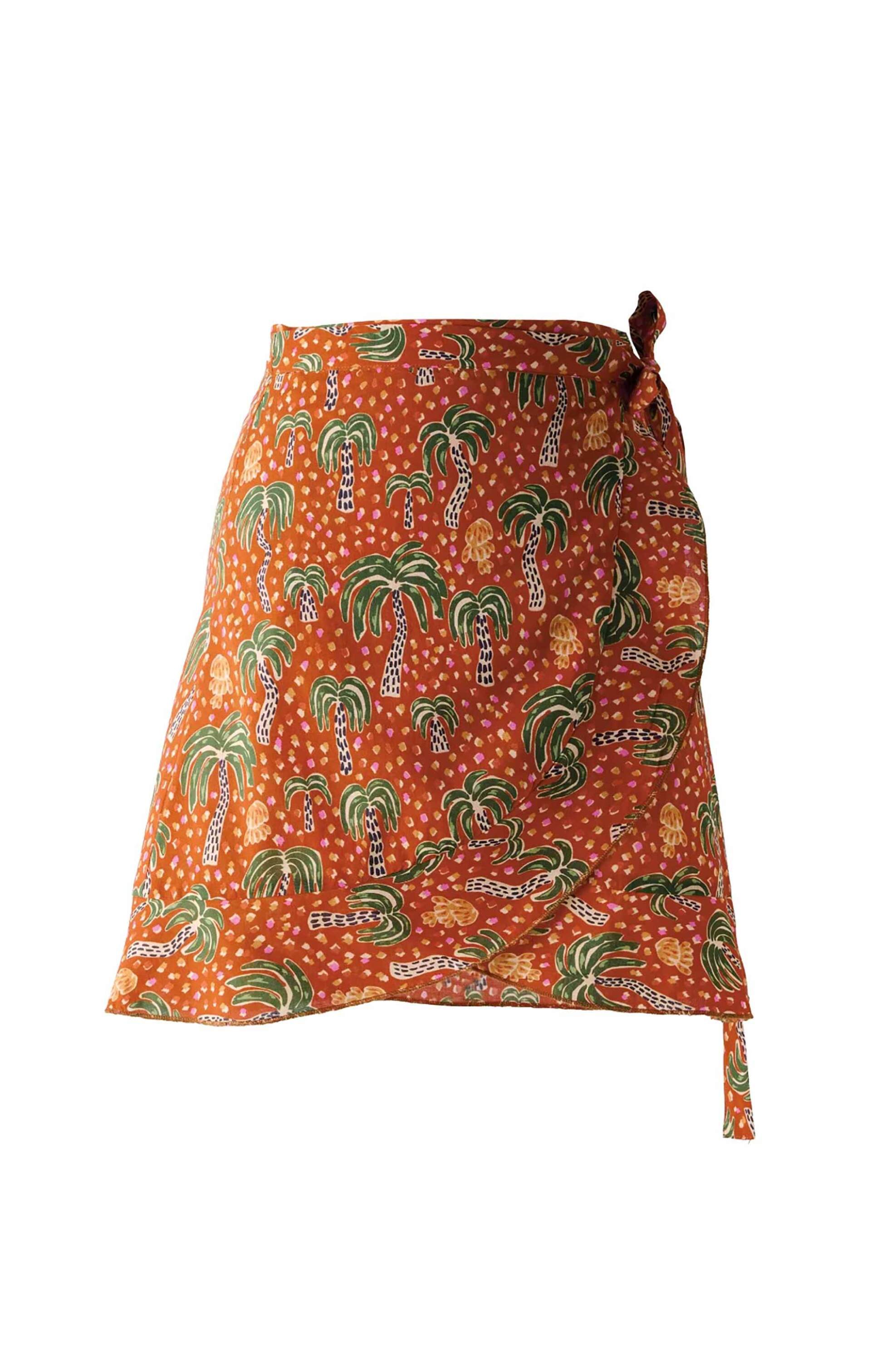 Kentia βαμβακερή φούστα παραλίας εμπριμέ "Skirt 262" - 000081338