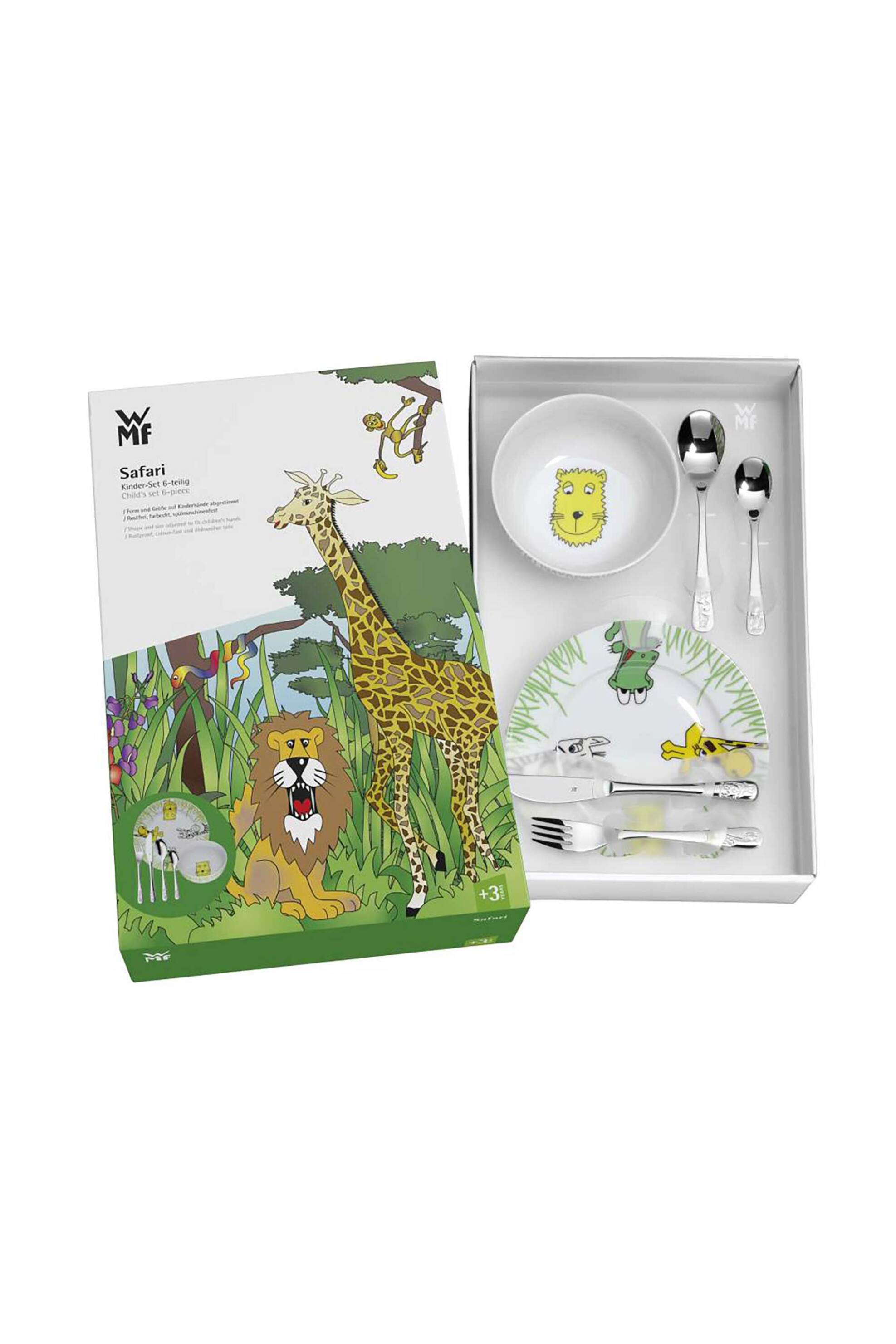WMF παιδικό σετ πορσελάνινα πιάτα και μαχαιροπήρουνα "Safari" - 1280029964 φωτογραφία