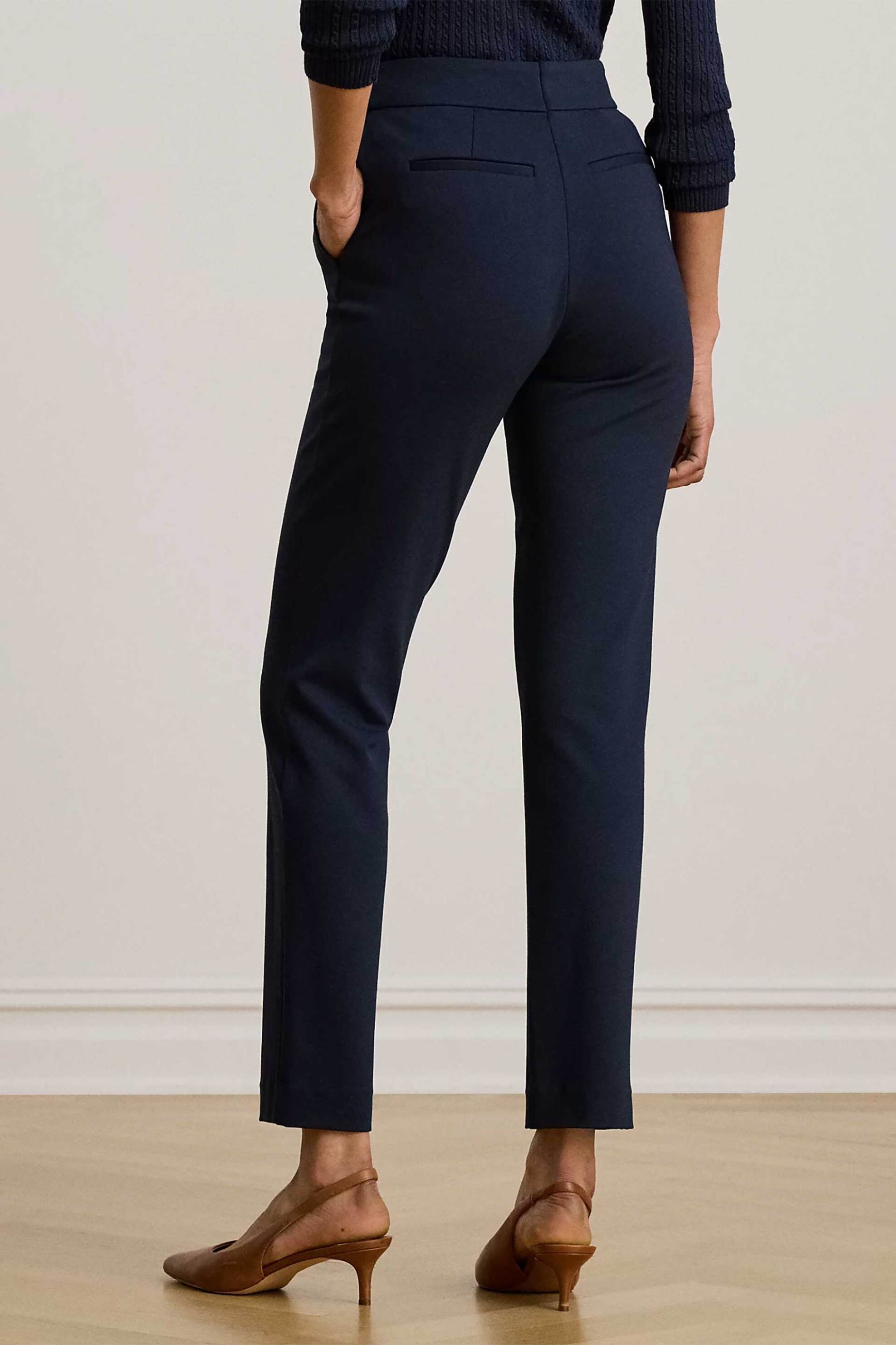LAUREN RALPH LAUREN Lauren Ralph Lauren γυναικείο παντελόνι Straight Fit - 200B22288001 Μπλε Σκούρο - 3