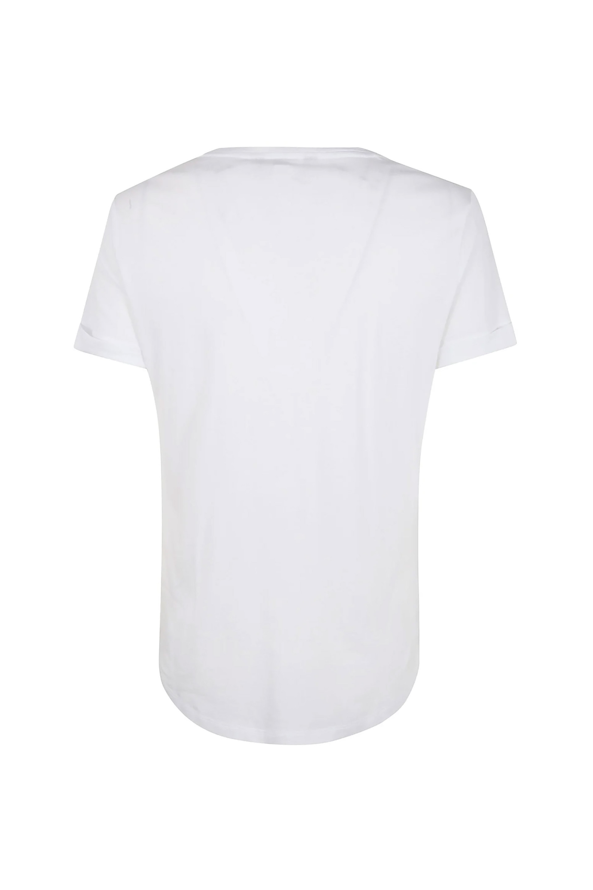 Lauren Ralph Γυναικείο T-Shirt με Ανάγλυφο Monogram Regular Fit - 200P03753001 Λευκό