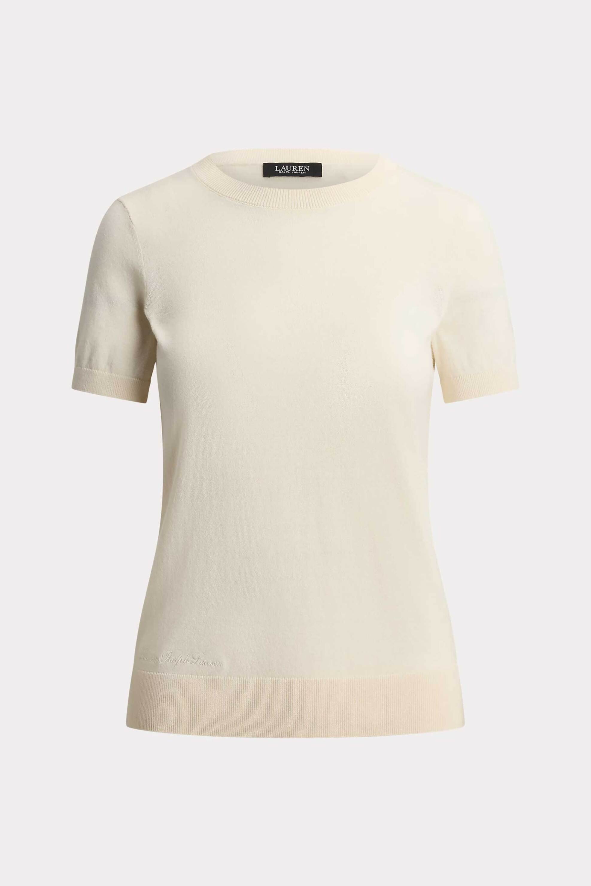 LAUREN RALPH LAUREN Lauren Ralph Lauren γυναικεία μπλούζα πλεκτή μονόχρωμη - 200P14055500 Κρέμ - 4