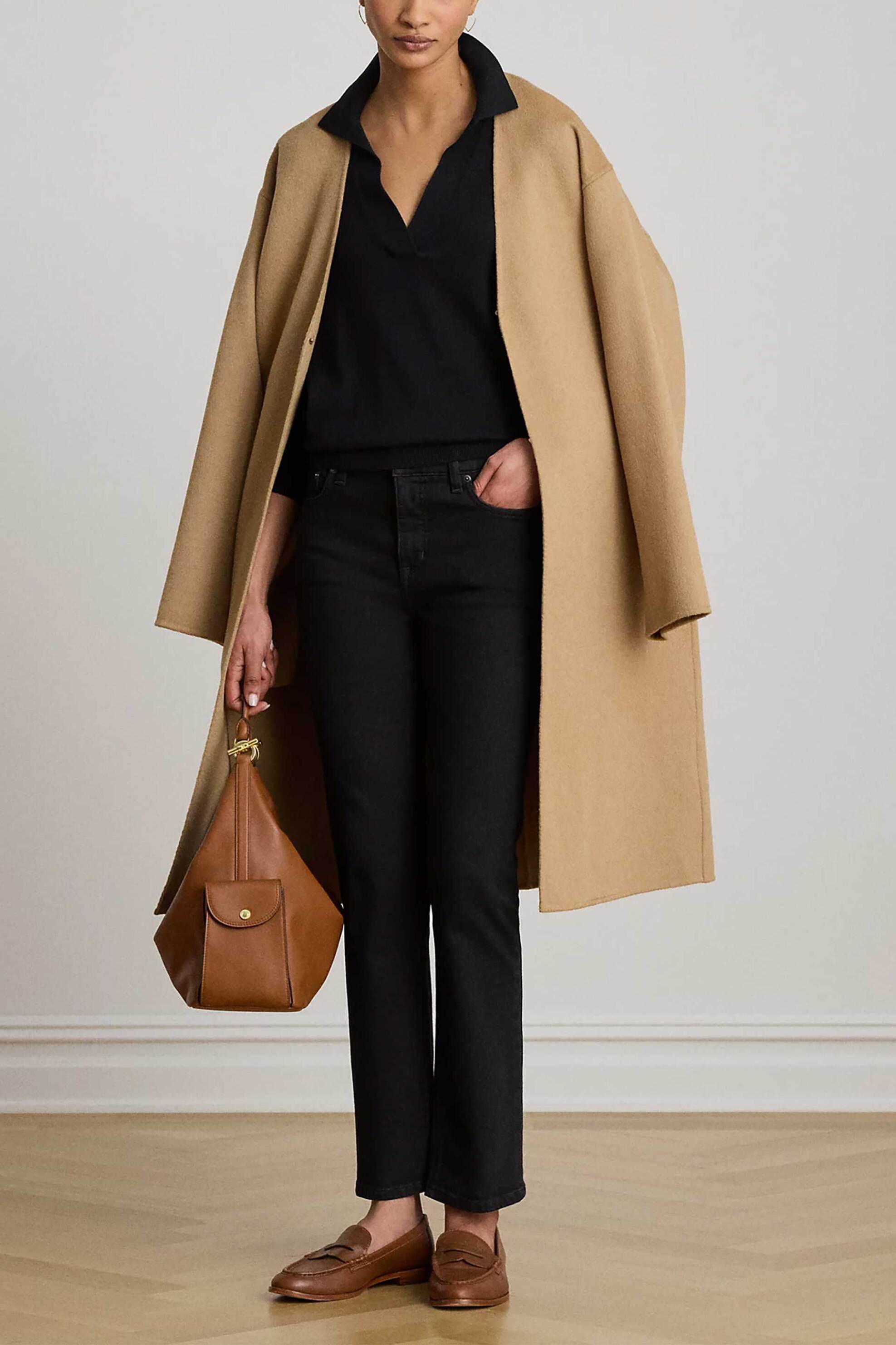 LAUREN RALPH LAUREN Lauren Ralph Lauren γυναικεία μπλούζα πλεκτή με πόλο γιακά - 200P14056002 Μαύρο - 2