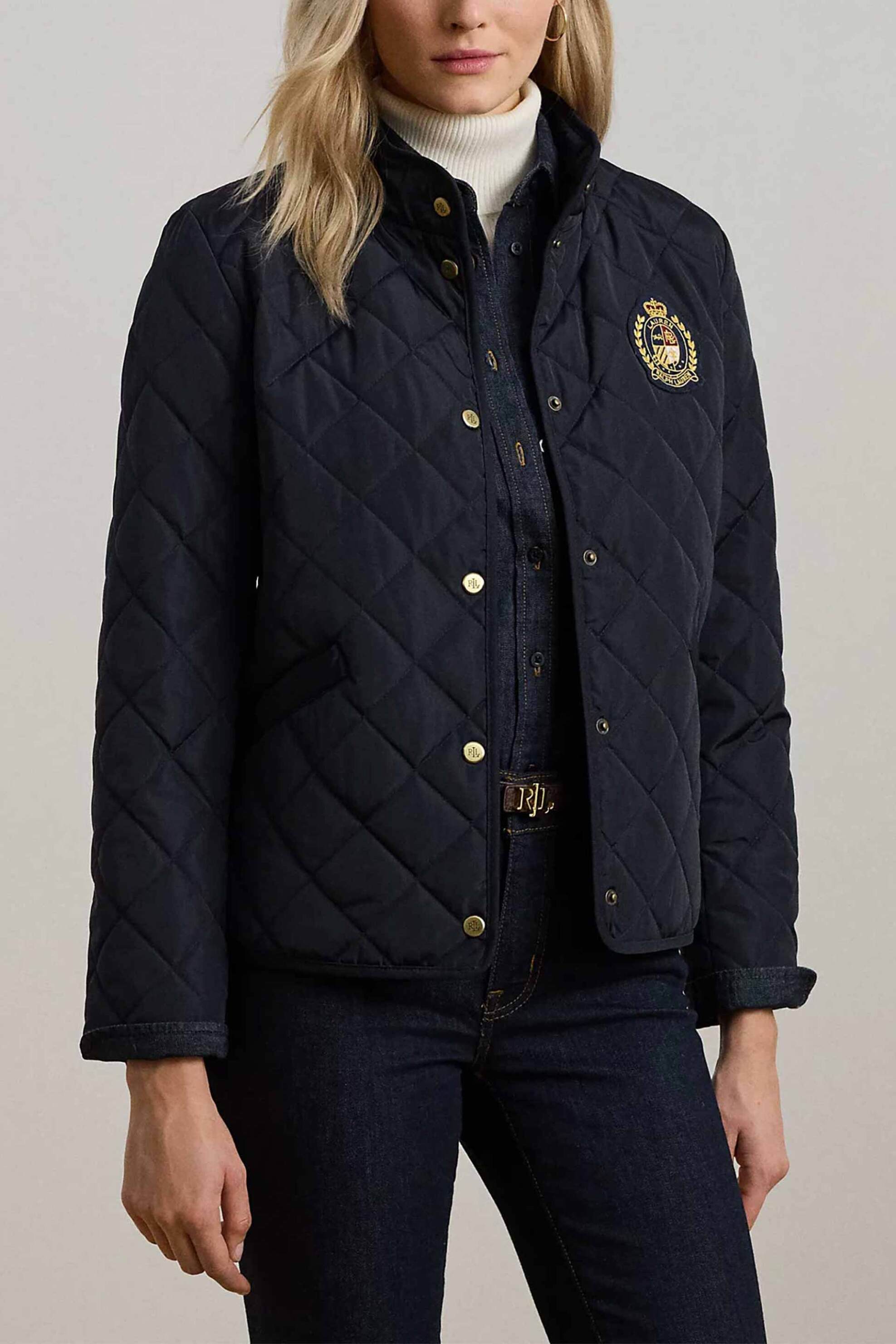 LAUREN RALPH LAUREN Lauren Ralph Lauren γυναικείο μπουφάν με καπιτονέ σχέδιο - 297936835001 Μπλε Σκούρο 2025