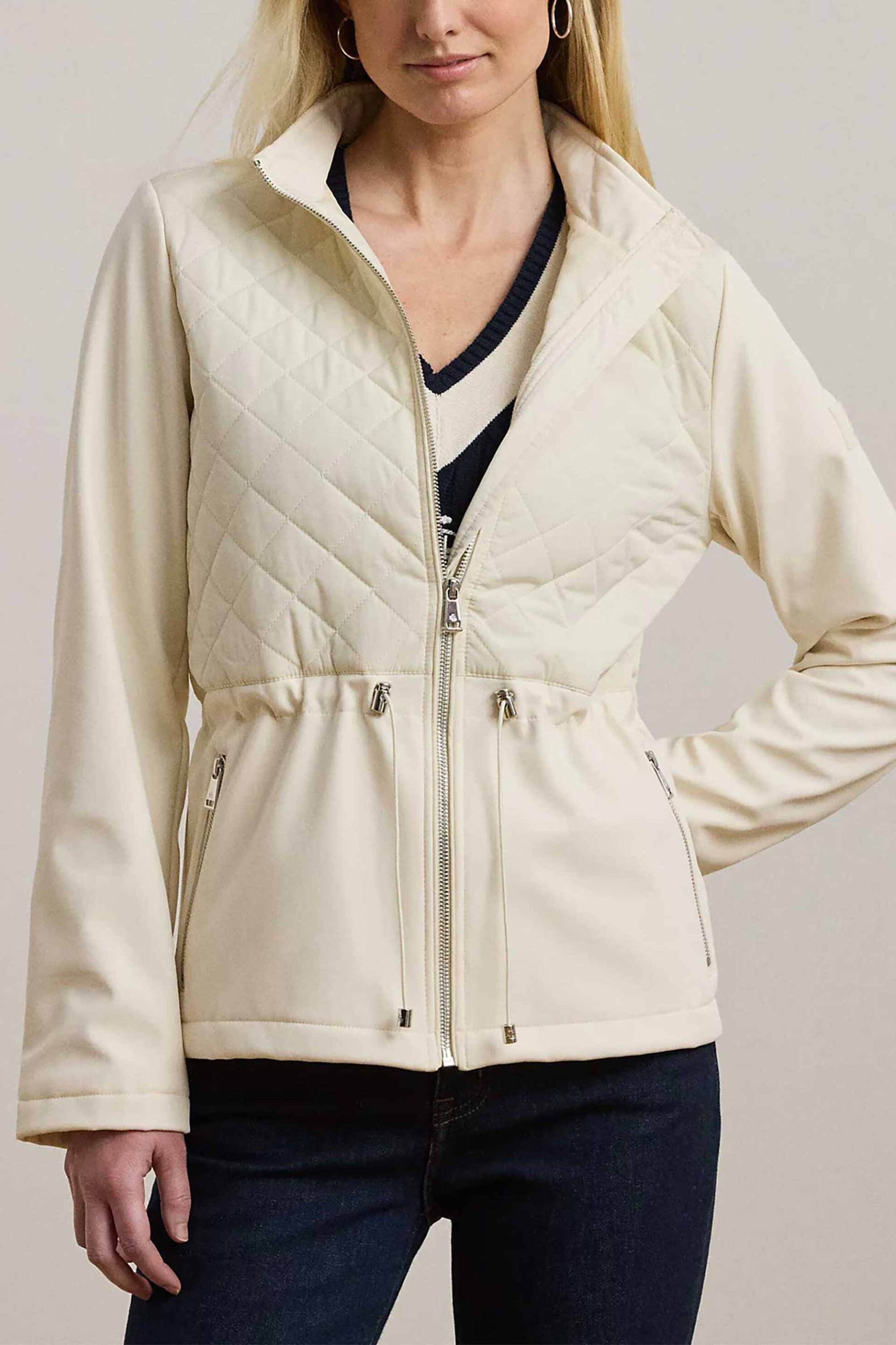 LAUREN RALPH LAUREN Lauren Ralph Lauren γυναικείο jacket με καπιτονέ σχέδιο - 297967119002 Εκρού 2025