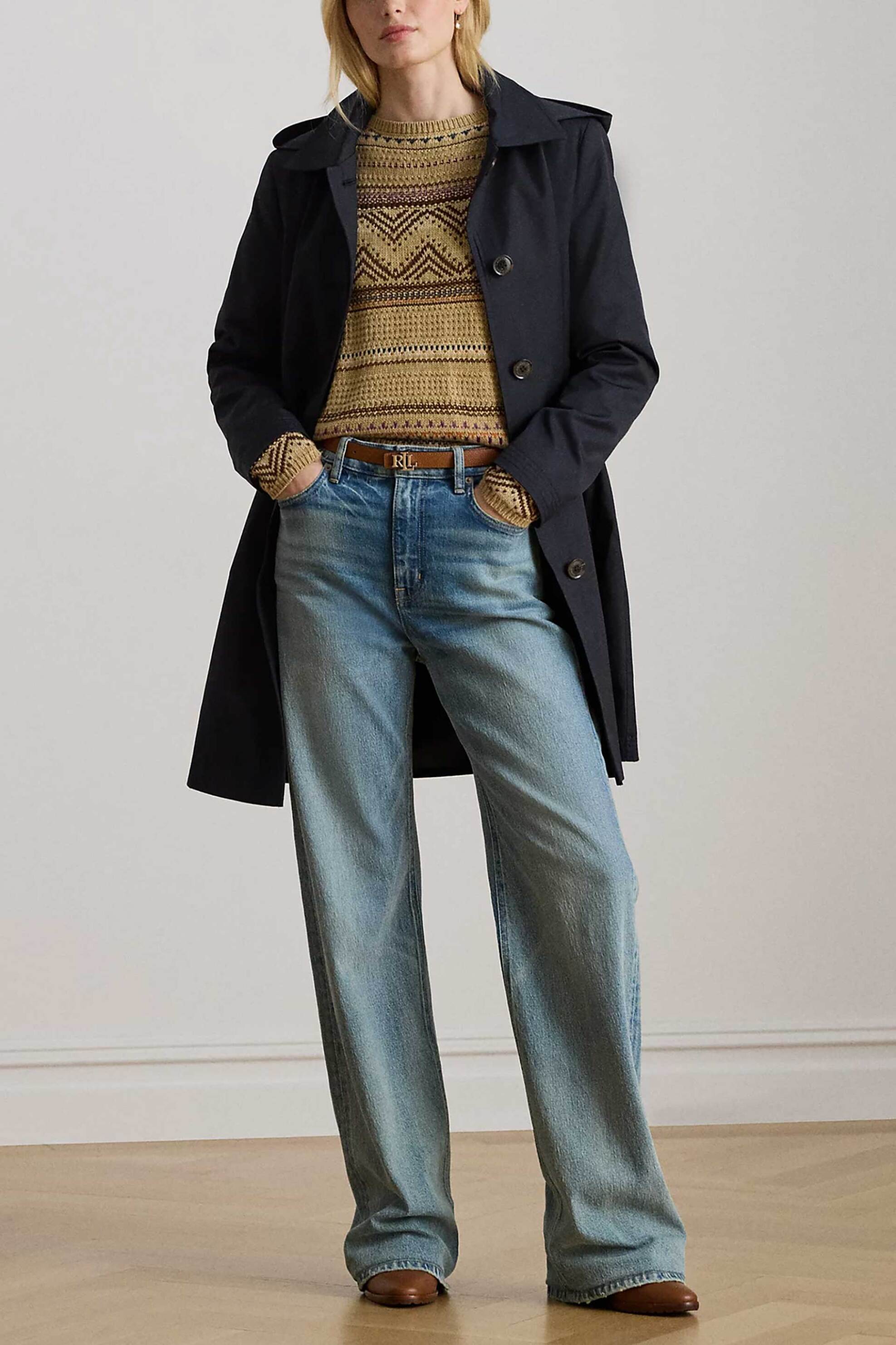 Lauren Ralph Lauren γυναικεία καμπαρντίνα αδιάβροχη - 297967121005 Μπλε Σκούρο