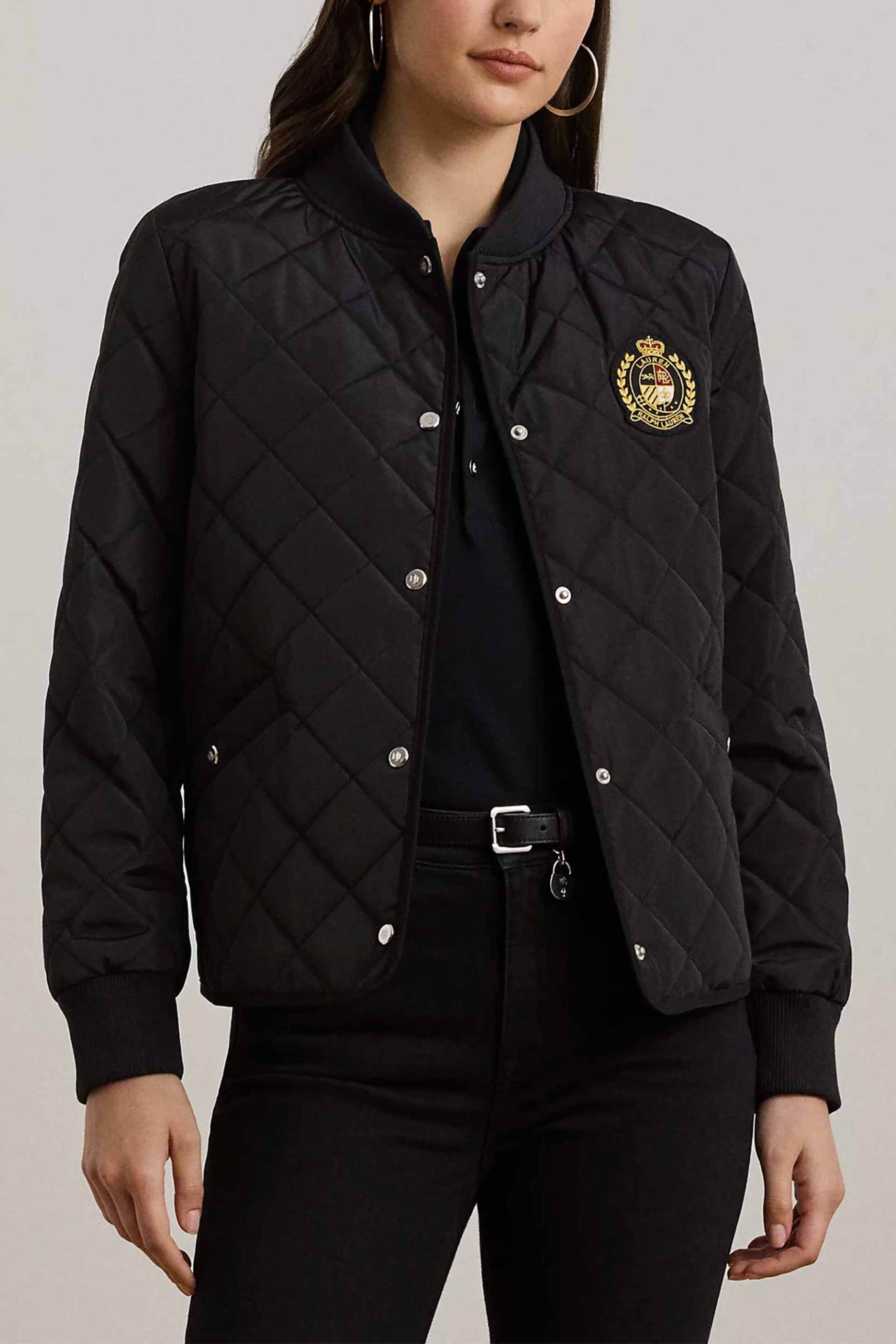 LAUREN RALPH LAUREN Lauren Ralph Lauren γυναικείο μπουφάν bomber με καπιτονέ σχέδιο - 297967143001 Μαύρο 2025