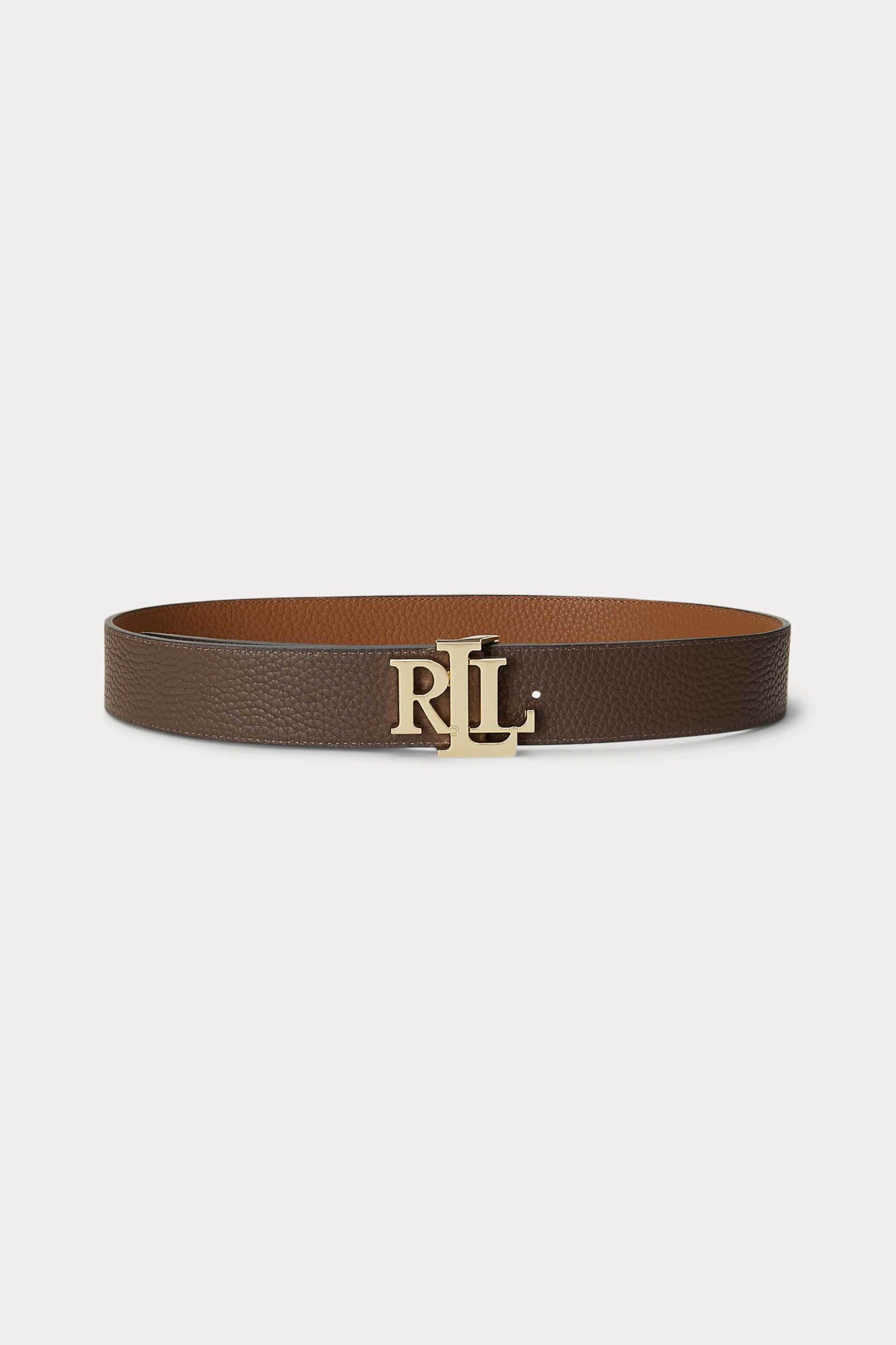 Lauren Ralph Lauren γυναικεία δερμάτινη ζώνη διπλής όψης - 412912040002 Ταμπά