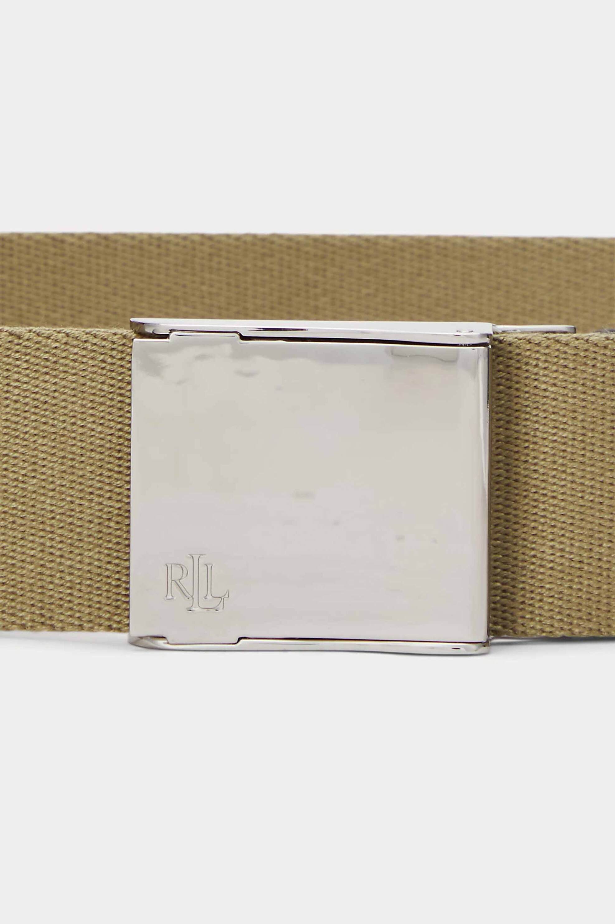 Lauren Ralph Lauren γυναικεία ζώνη με μεταλλική αγκράφα - 412961647001 Λαδί φωτογραφία