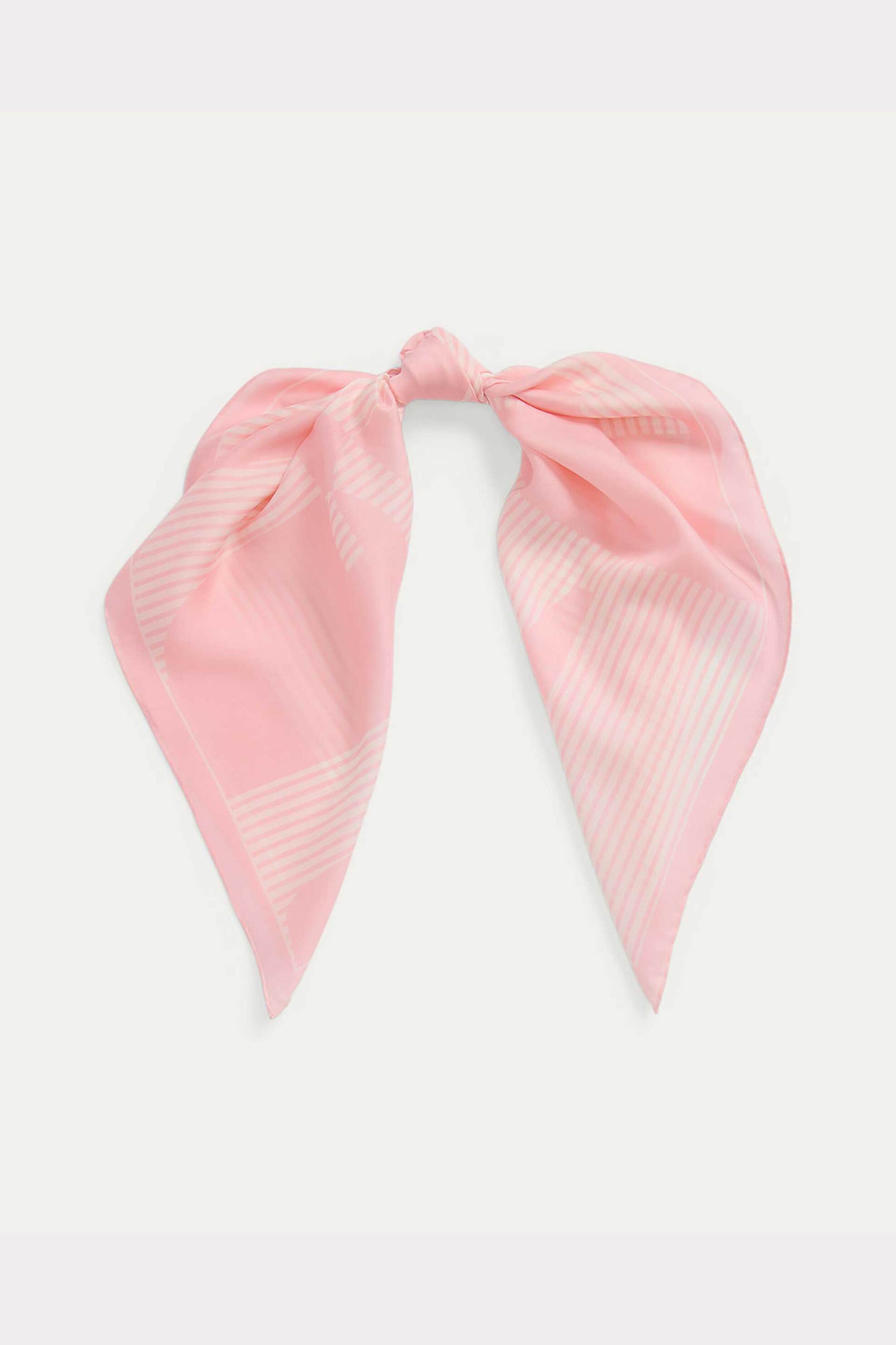 LAUREN RALPH LAUREN Lauren Ralph Lauren γυναικείο φουλάρι με ριγέ σχέδιο - 454943693002 Ροζ