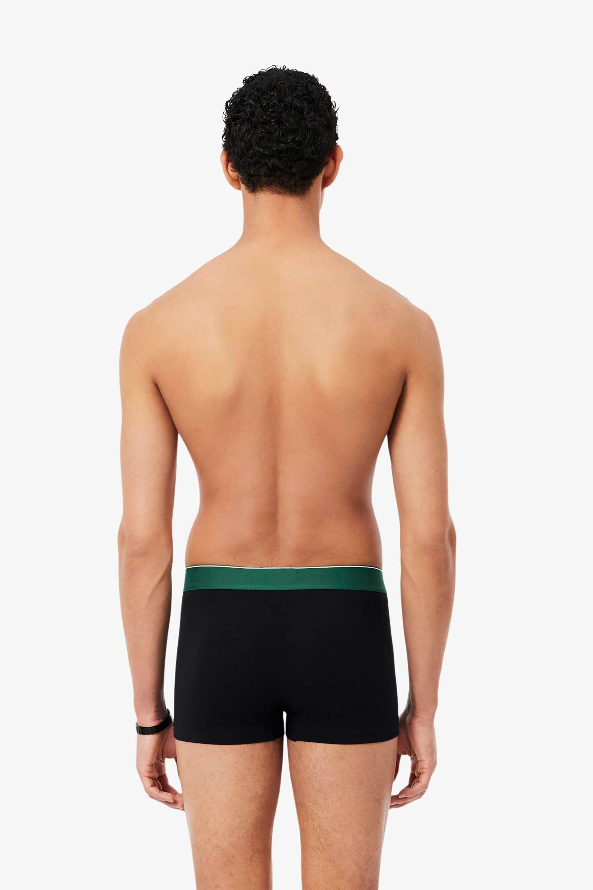 Lacoste Σετ Ανδρικά Εσώρουχα Trunk με Λογότυπο (3 Τεμάχια) - 5H0925 Μαύρο