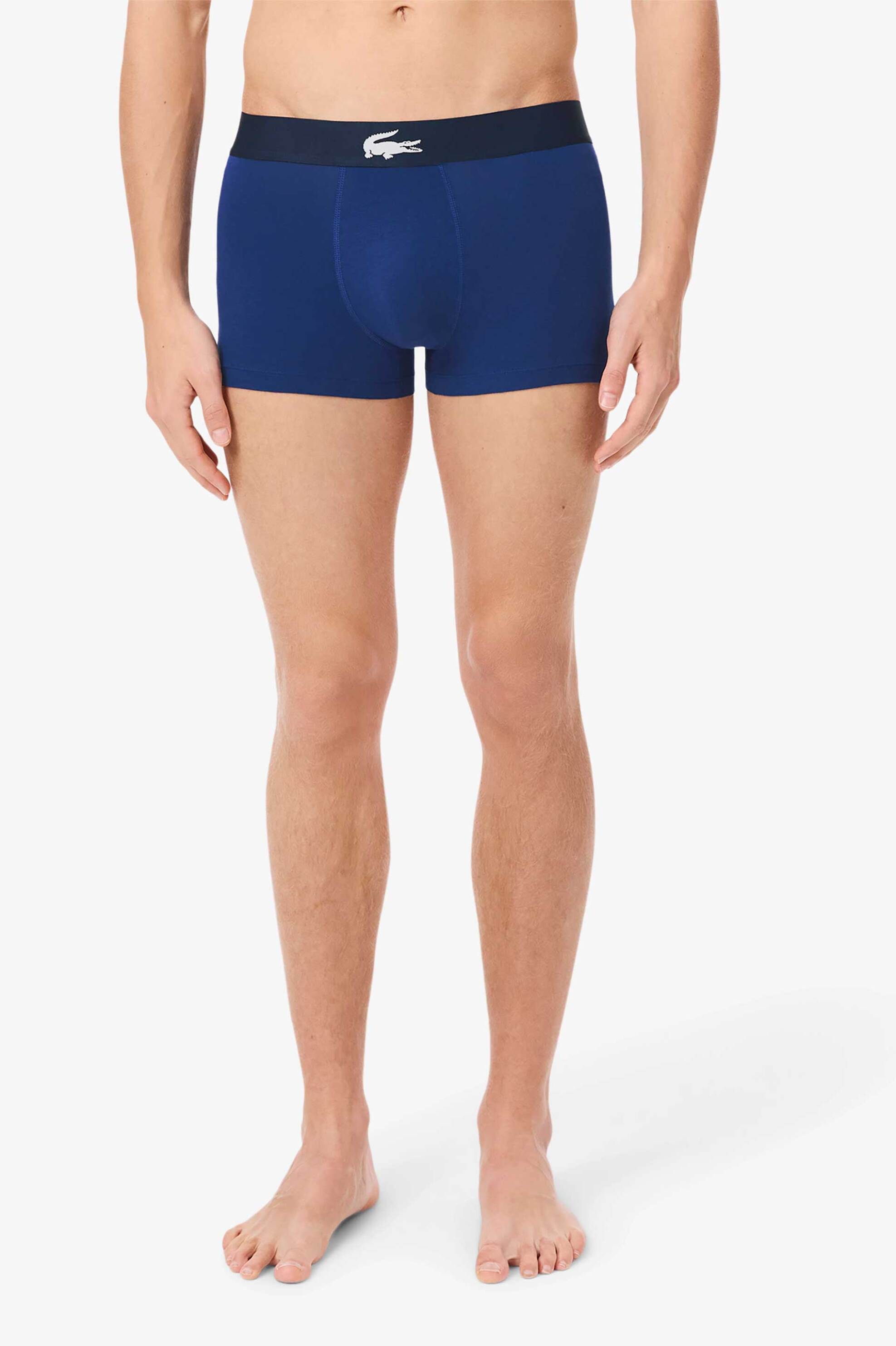 Lacoste σετ ανδρικά εσώρουχα trunk με λογότυπο (3 τεμάχια) - 5H1288-00 Μπλε Σκούρο φωτογραφία