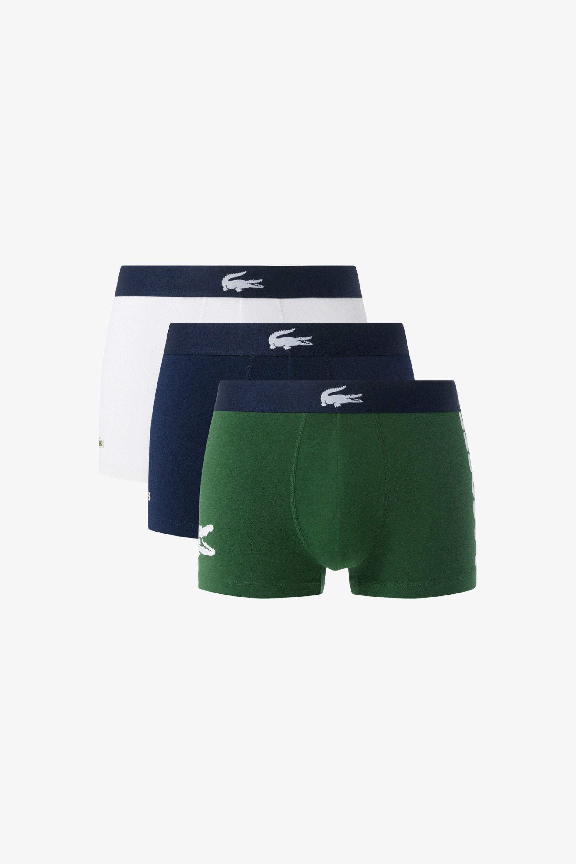 Lacoste σετ ανδρικά εσώρουχα trunk με λογότυπο (3 τεμάχια) - 5H1291-00 Πράσινο