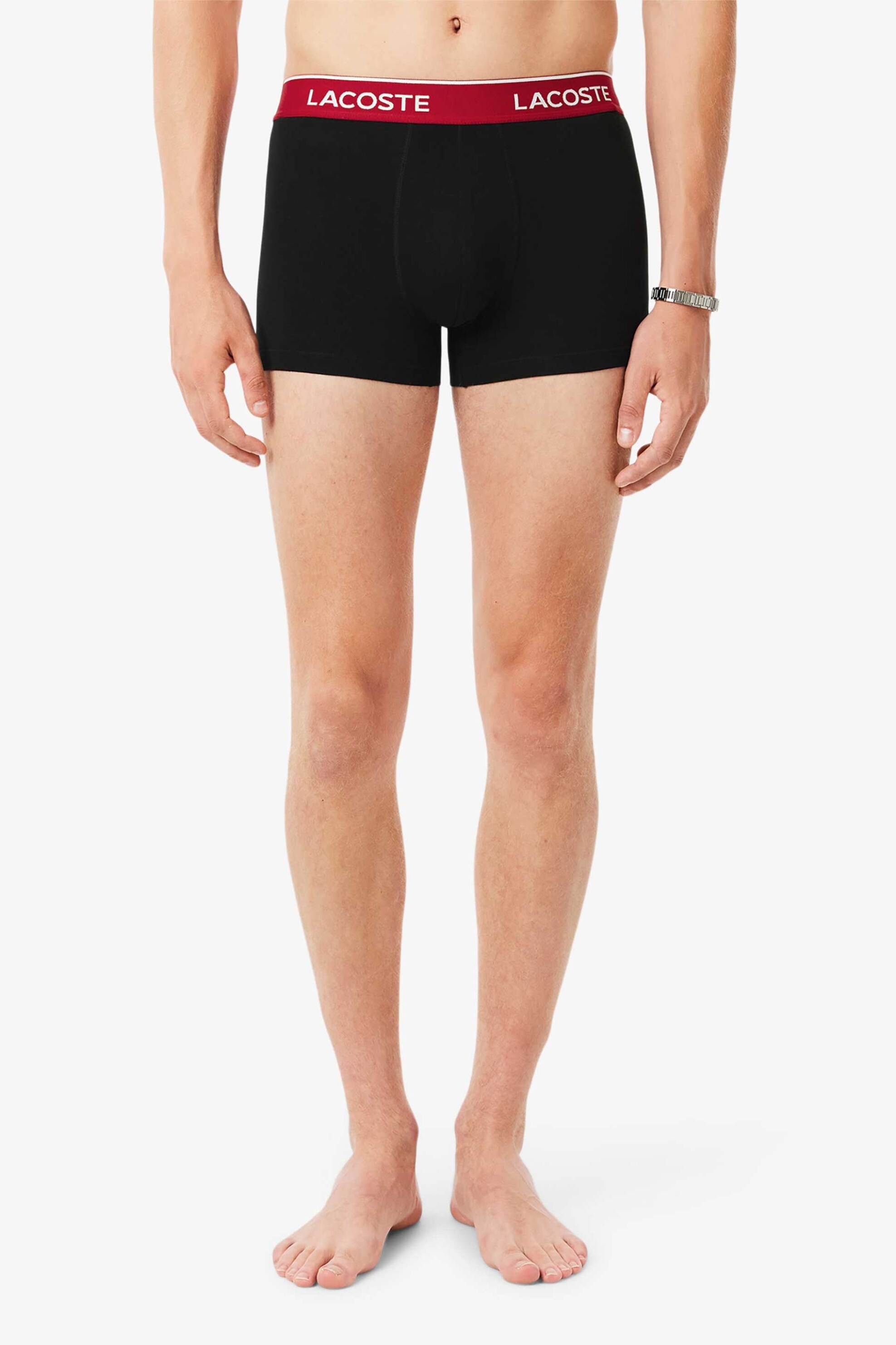 Lacoste σετ ανδρικά εσώρουχα trunk με λογότυπο (3 τεμάχια) - 5H1297-00 Ροζ φωτογραφία