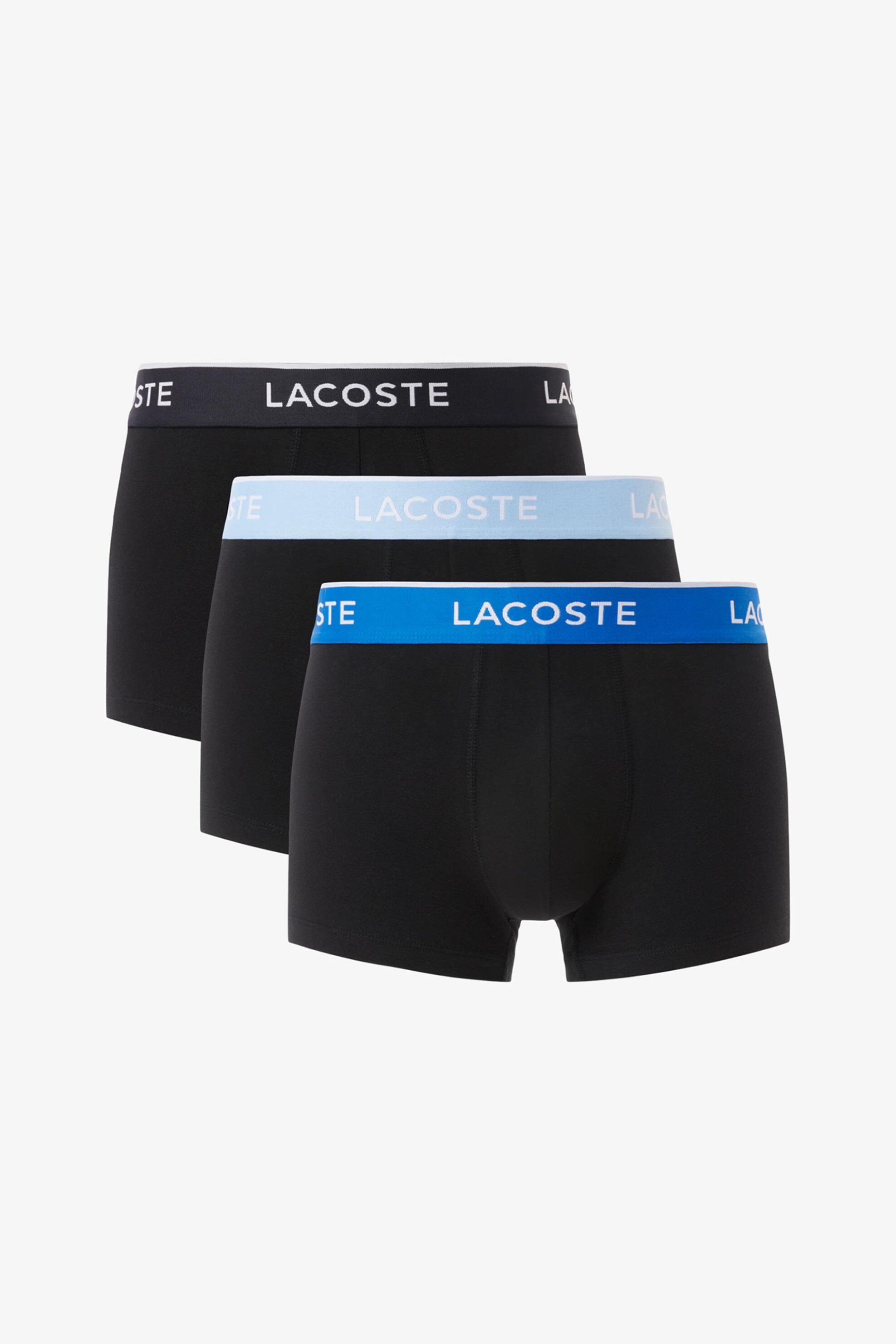 LACOSTE Lacoste σετ ανδρικά εσώρουχα trunk με λογότυπο (3 τεμάχια) - 5H1297-00 Μαύρο