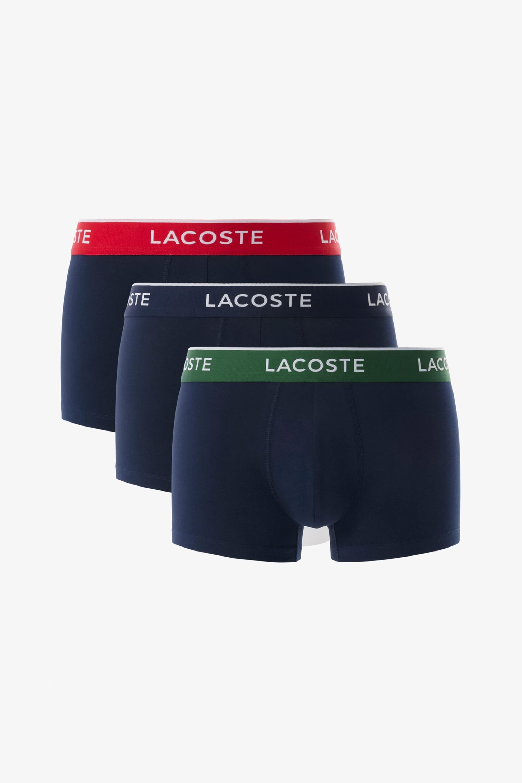 LACOSTE Lacoste σετ ανδρικά εσώρουχα trunk με λογότυπο (3 τεμάχια) - 5H1297-00 Μπλε Σκούρο