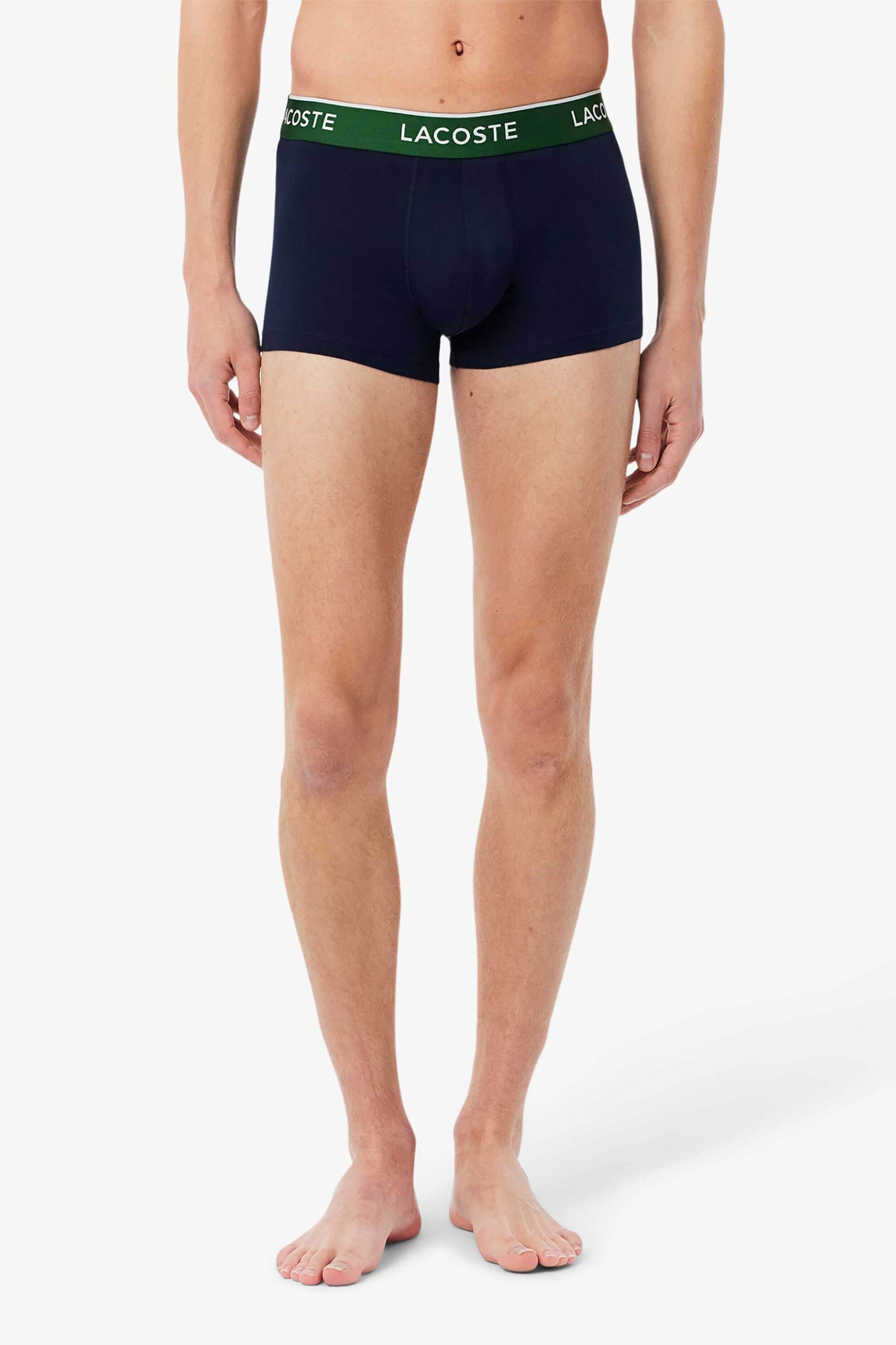Lacoste σετ ανδρικά εσώρουχα trunk με λογότυπο (3 τεμάχια) - 5H1297-00 Μπλε Σκούρο φωτογραφία