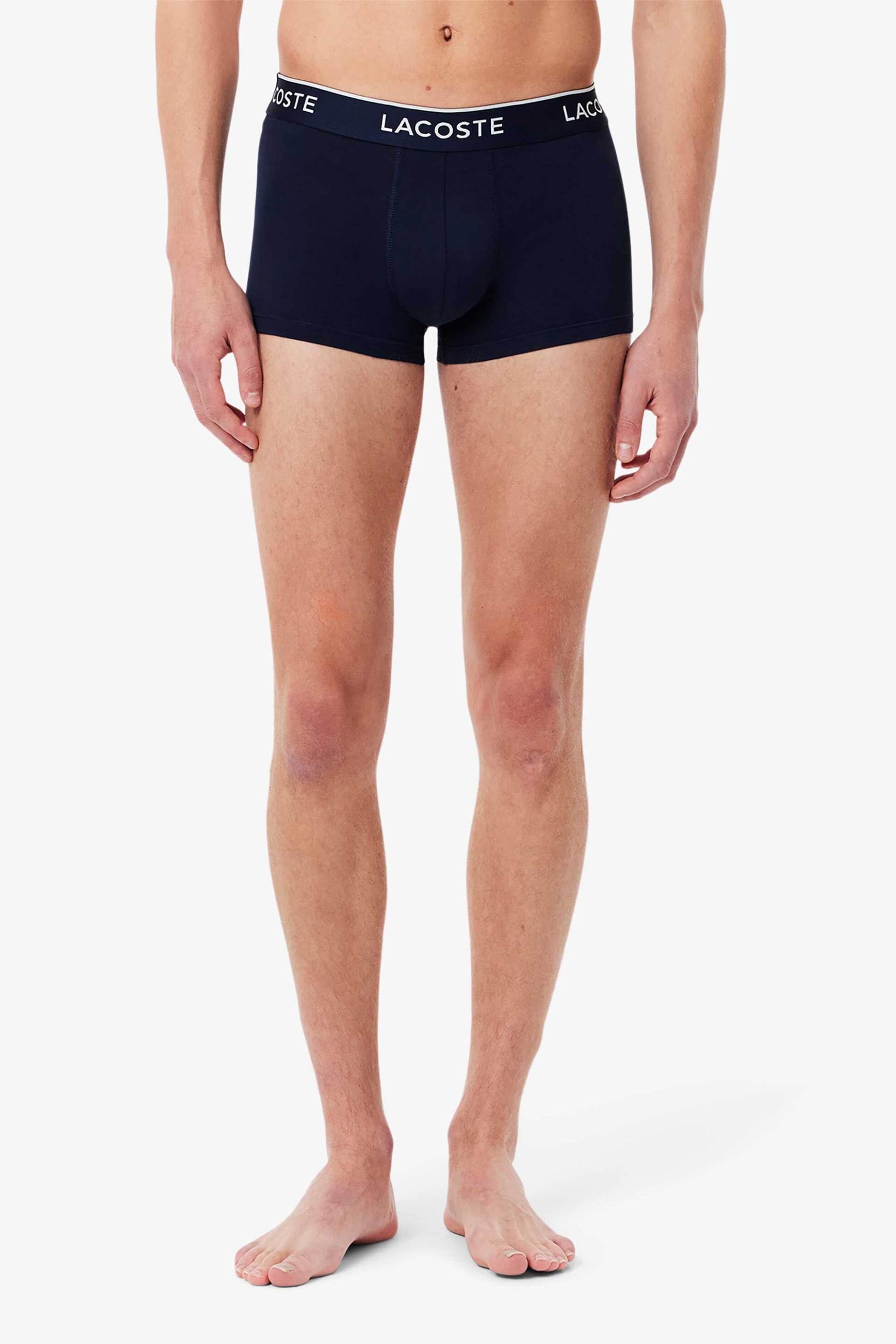 Lacoste σετ ανδρικά εσώρουχα trunk με λογότυπο (3 τεμάχια) - 5H1297-00 Μπλε Σκούρο φωτογραφία