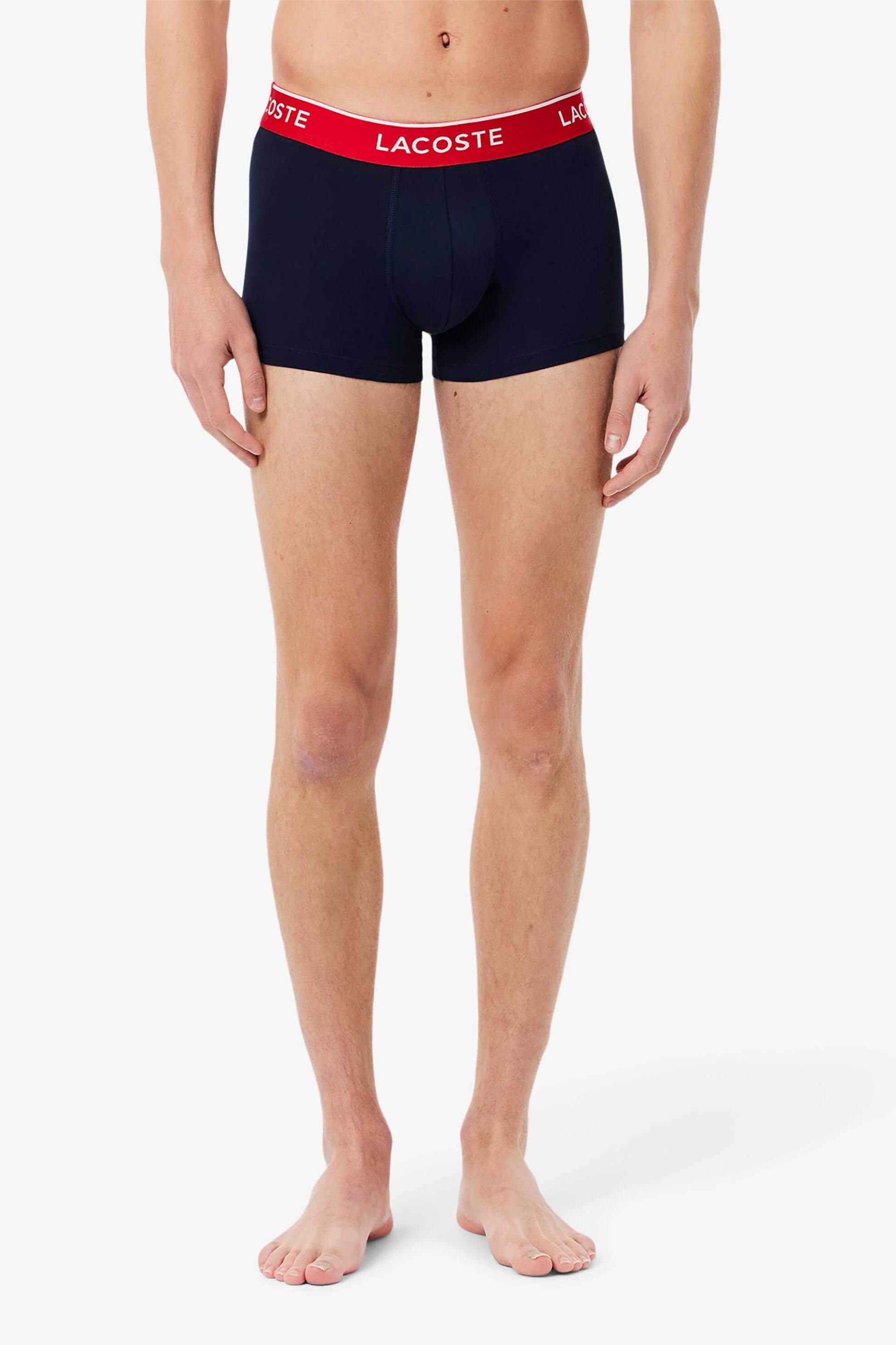 Lacoste σετ ανδρικά εσώρουχα trunk με λογότυπο (3 τεμάχια) - 5H1297-00 Μπλε Σκούρο φωτογραφία