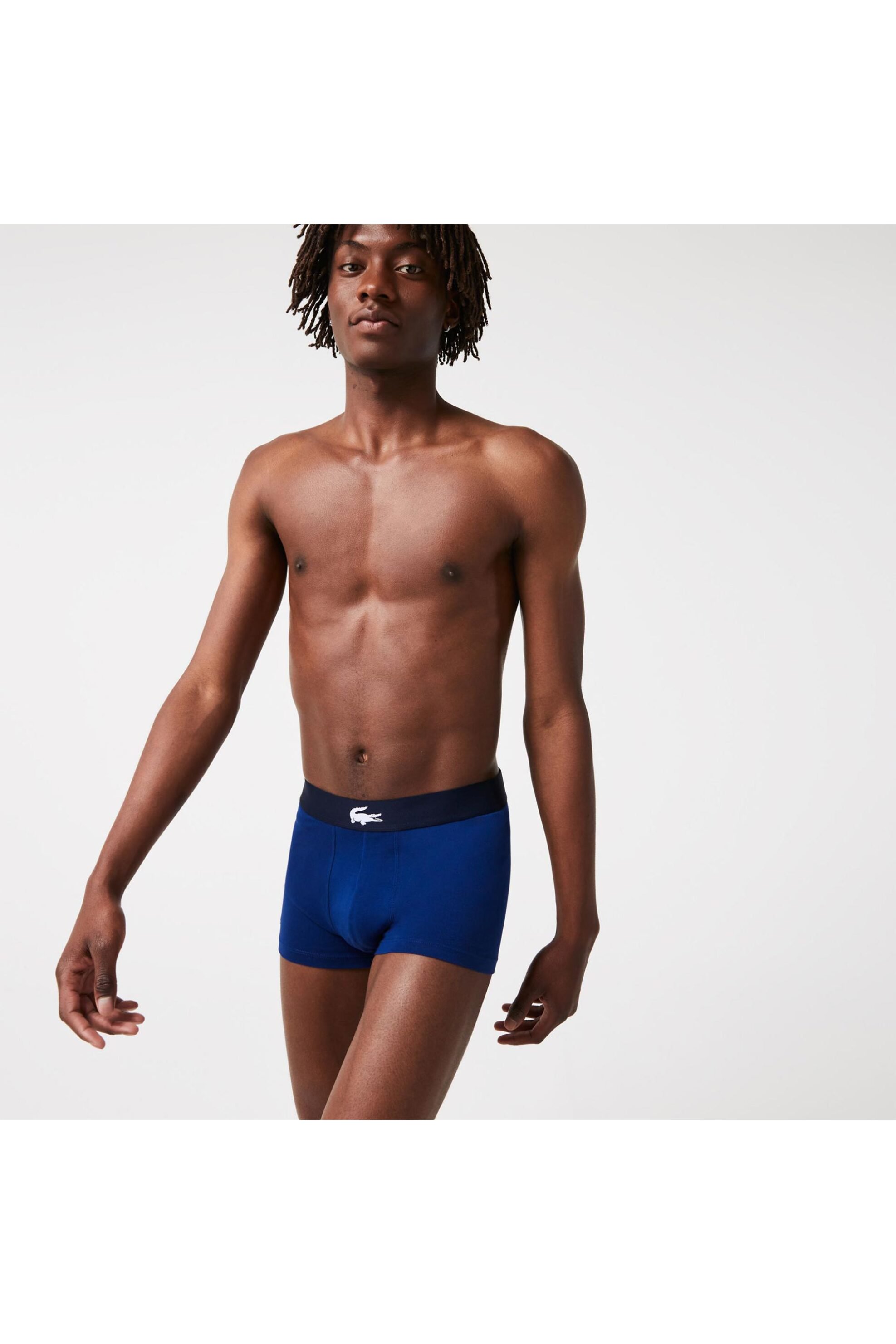 Lacoste σετ ανδρικά εσώρουχα boxer με λογότυπο (3 τεμάχια) - 5H1803 Μπλε Σκούρο φωτογραφία