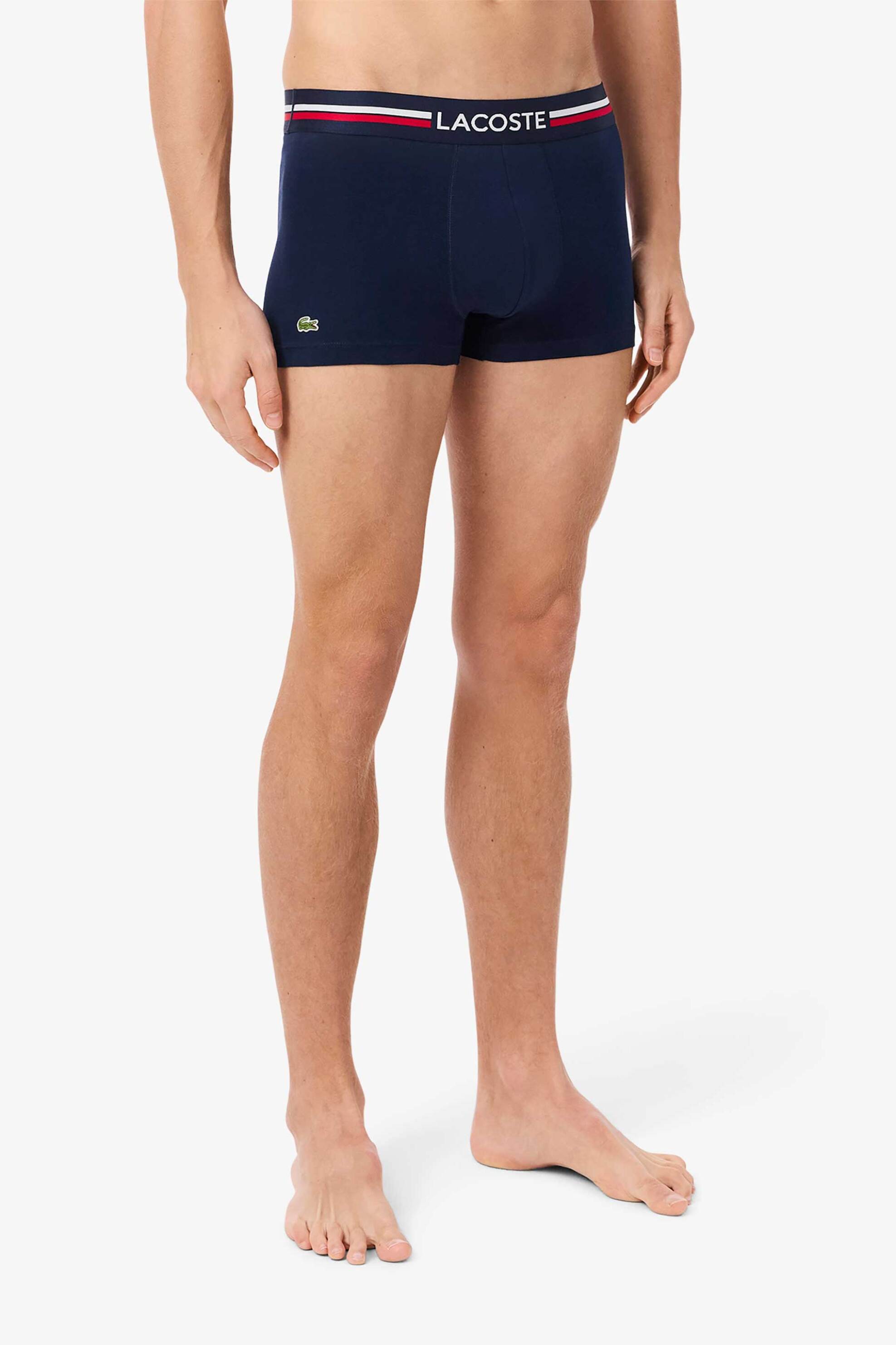 Lacoste σετ ανδρικά εσώρουχα trunk με λογότυπο (3 τεμάχια) - 5H2382-00 Μπλε Σκούρο φωτογραφία