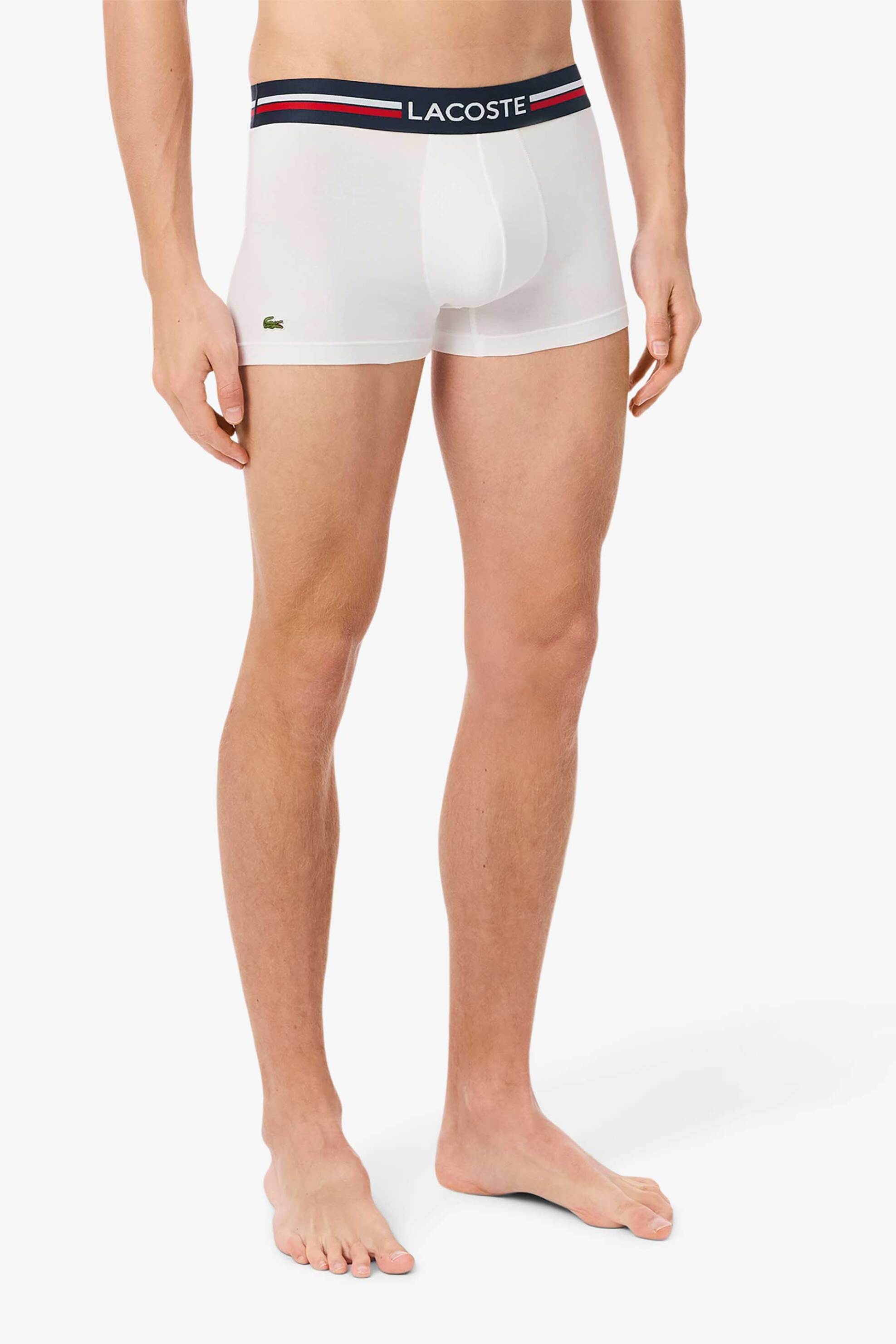 Lacoste σετ ανδρικά εσώρουχα trunk με λογότυπο (3 τεμάχια) - 5H2382-00 Μπλε Σκούρο φωτογραφία