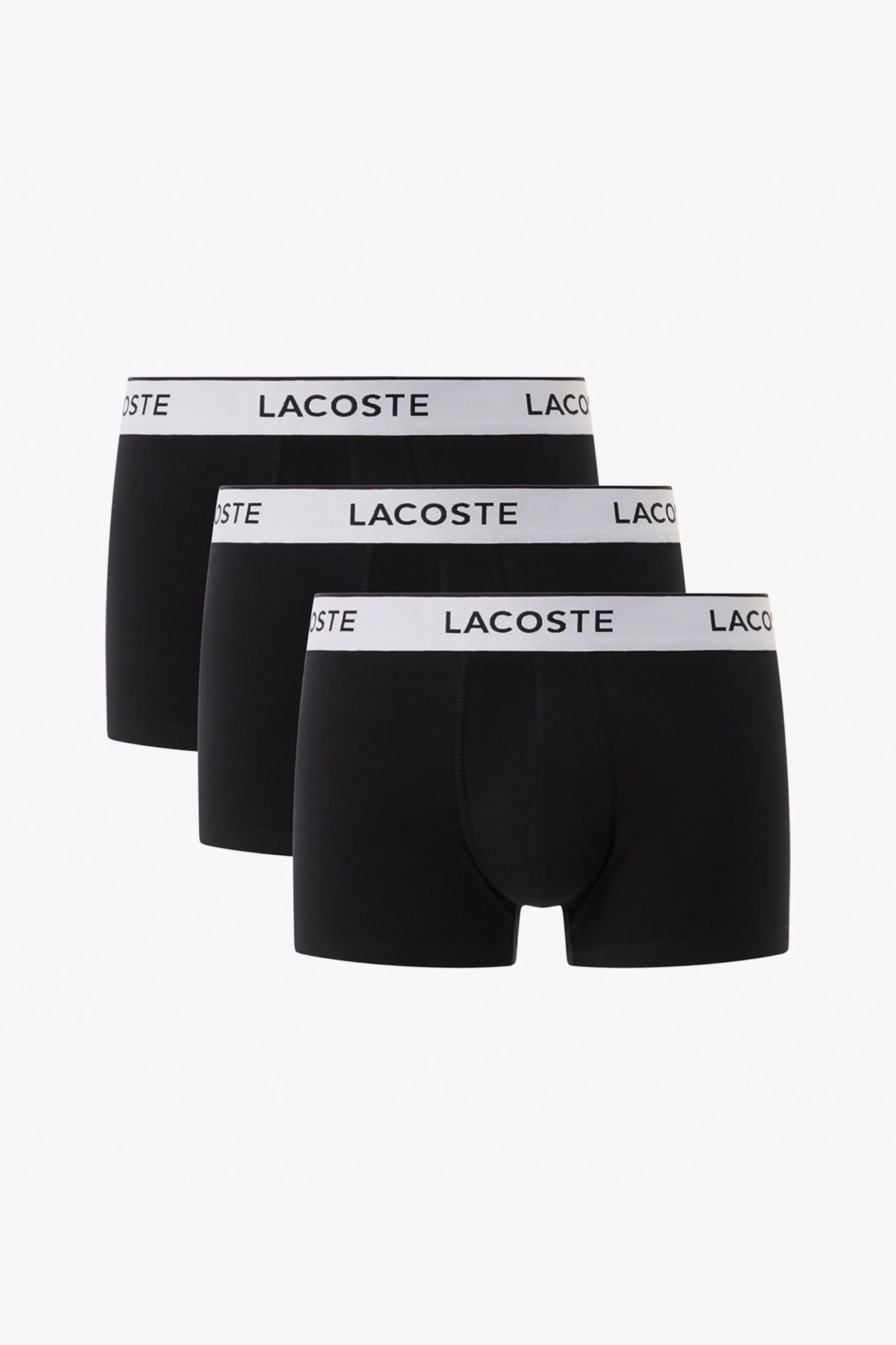 LACOSTE Lacoste σετ ανδρικά εσώρουχα trunk με λογότυπο (3 τεμάχια) - 5H2392-00 Μαύρο