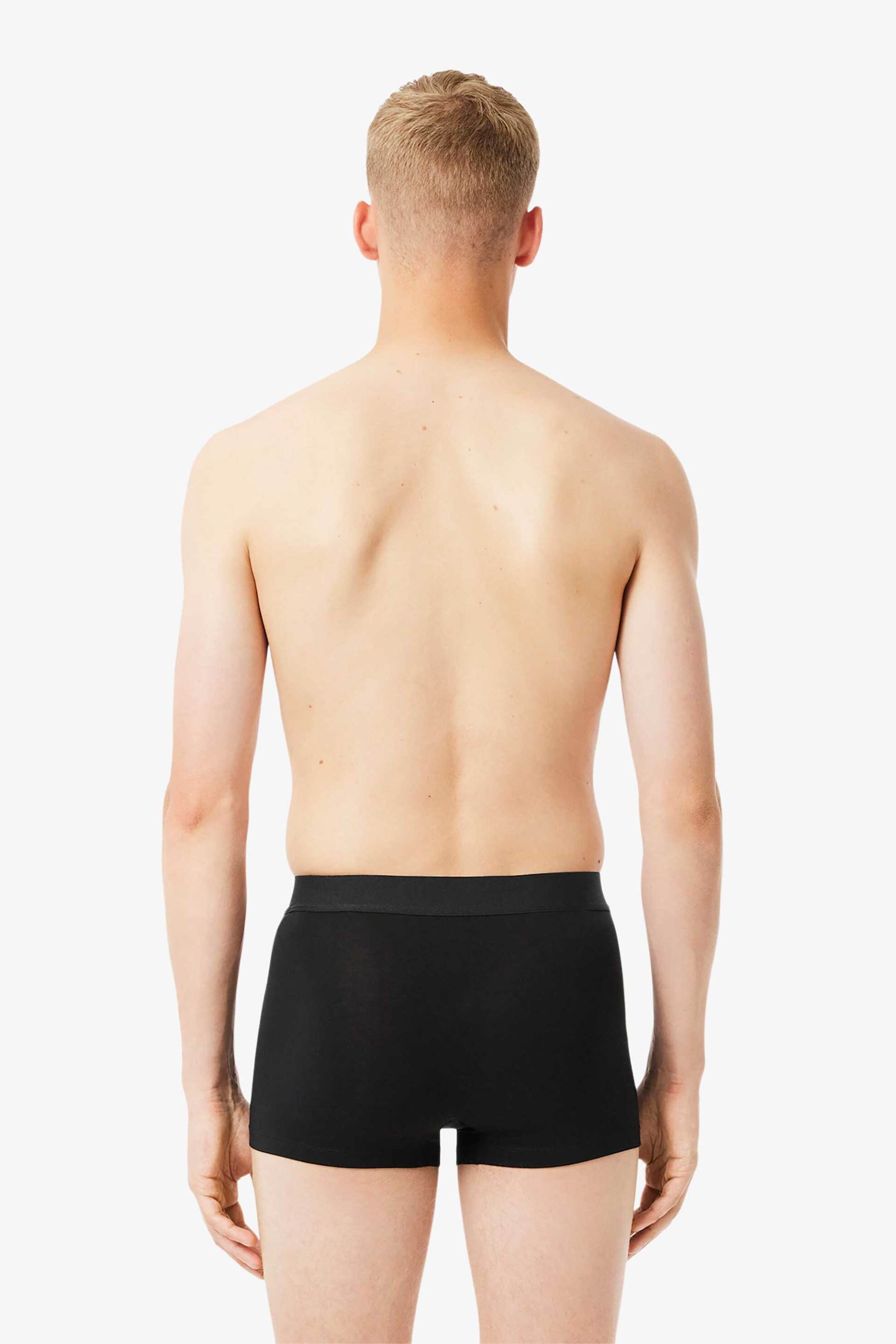 Lacoste σετ ανδρικά εσώρουχα trunk με λογότυπο (3 τεμάχια) - 5H4962-00 Μαύρο φωτογραφία