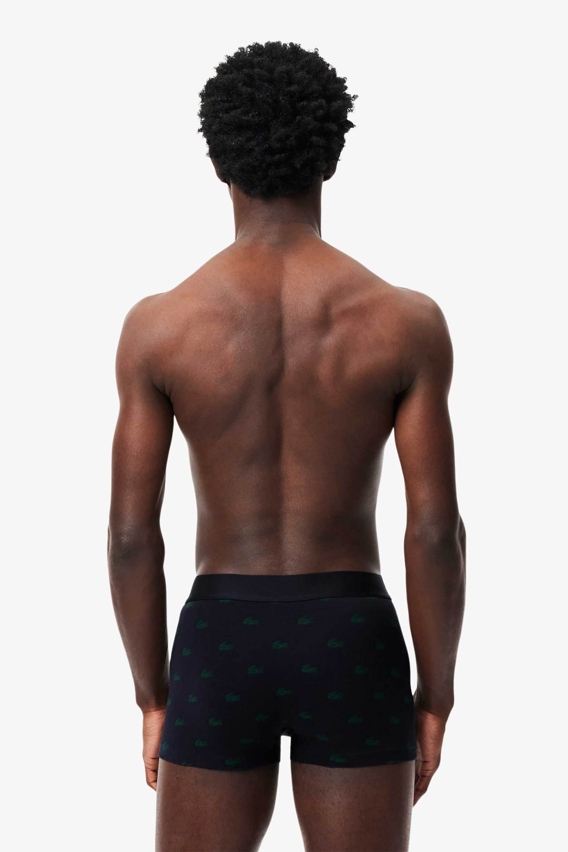 Lacoste σετ ανδρικά εσώρουχα trunk με λογότυπο (3 τεμάχια) - 5H5154-00 Μπλε Σκούρο φωτογραφία