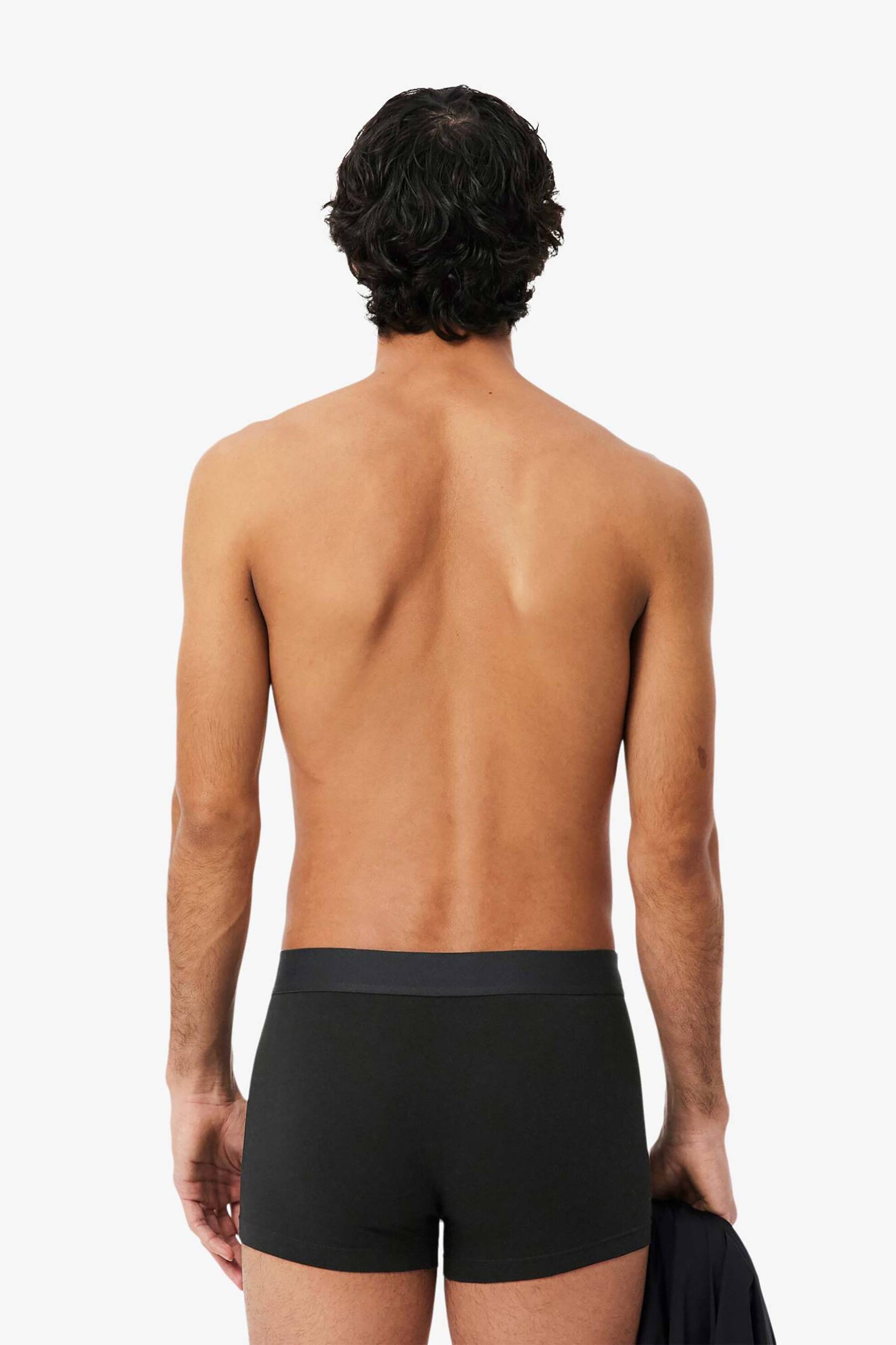 Lacoste Σετ Ανδρικά Εσώρουχα Trunk με Λογότυπο (3 Τεμάχια) - 5H5441-00 Μαύρο
