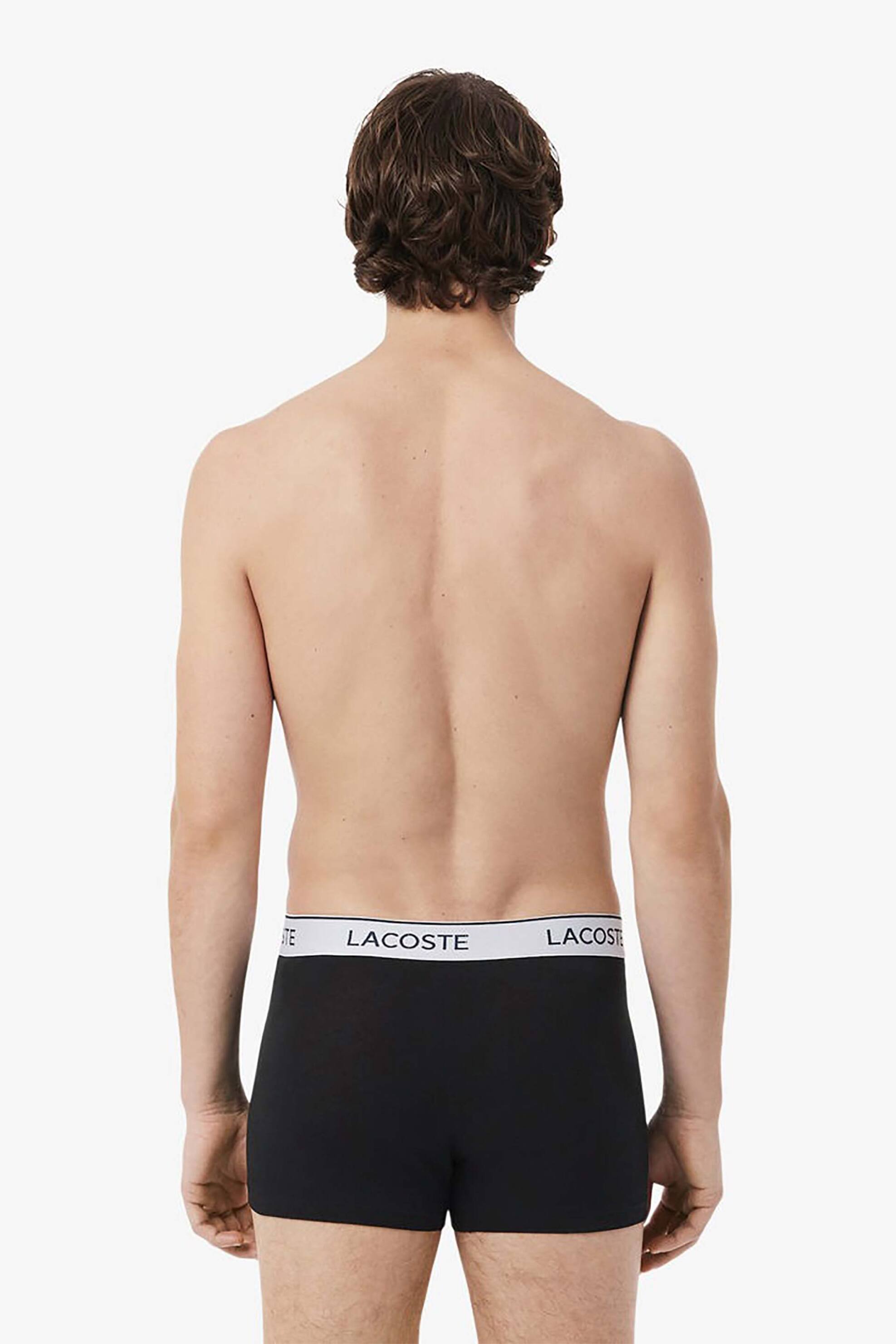 Lacoste Σετ Ανδρικά Εσώρουχα Trunk με Λογότυπο (3 Τεμάχια) - 5H9002-00 Μαύρο