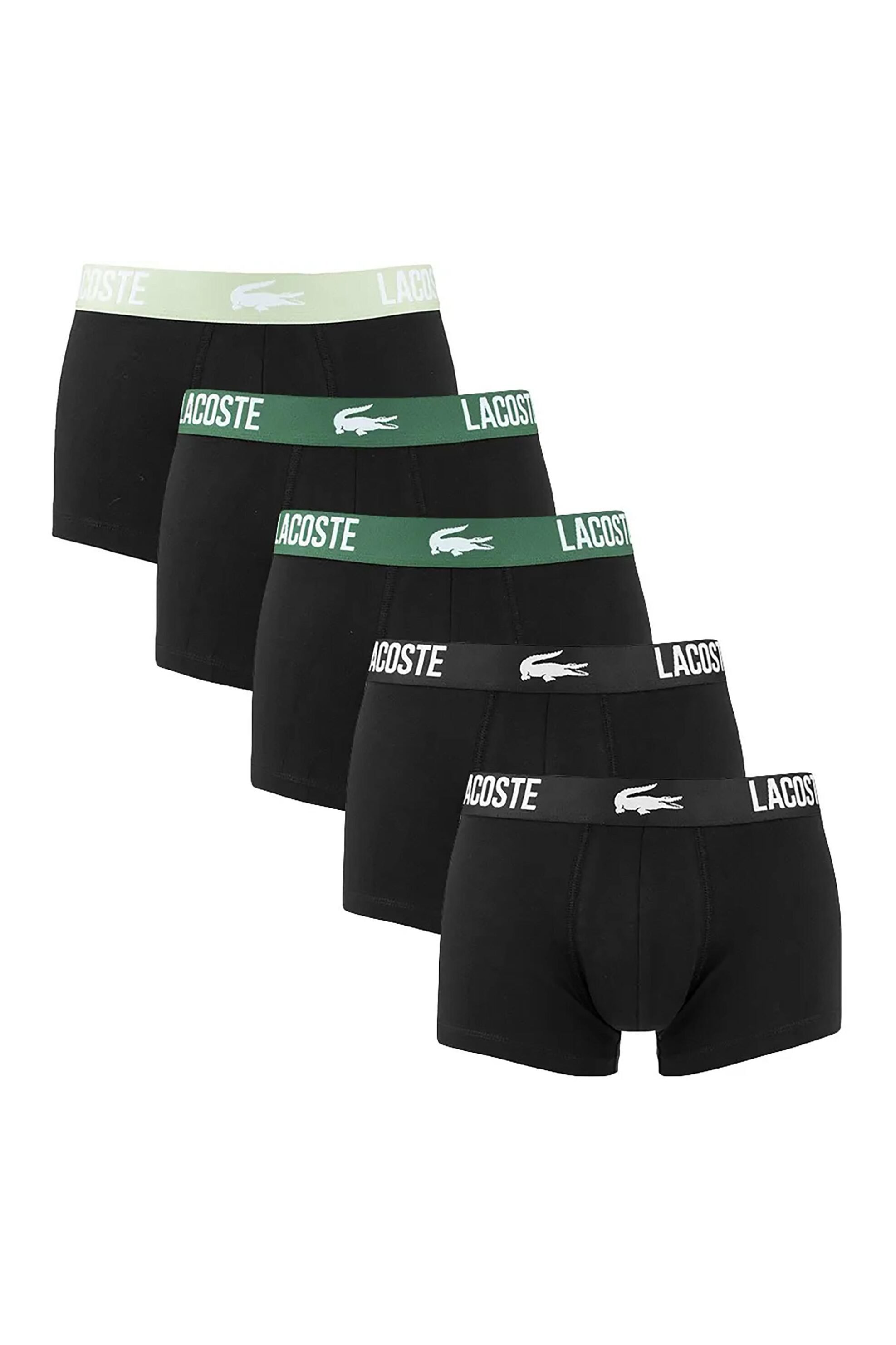 Lacoste σετ ανδρικά εσώρουχα trunk με λογότυπο (5 τεμάχια) - 5H9305-00 Μαύρο
