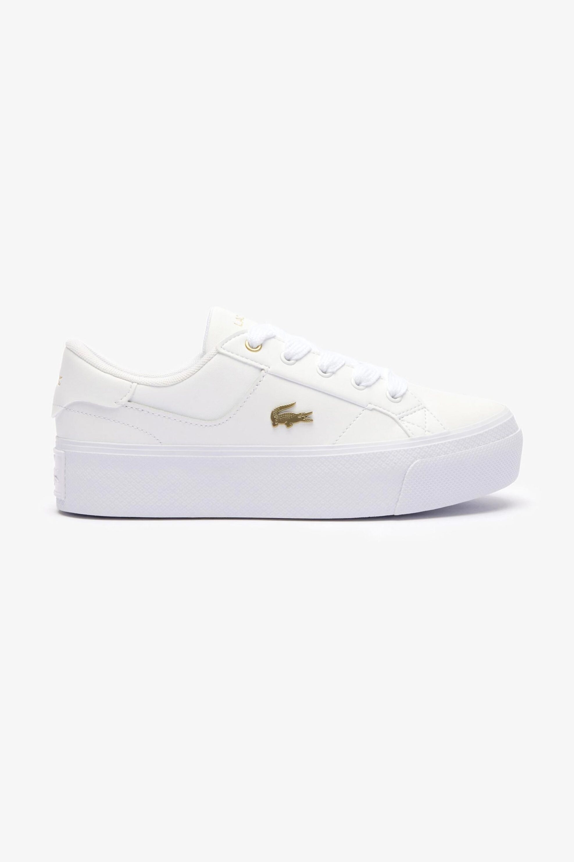 Lacoste γυναικεία δερμάτινα sneakers "Ziane Platform" - 47CFA0005216 Λευκό φωτογραφία