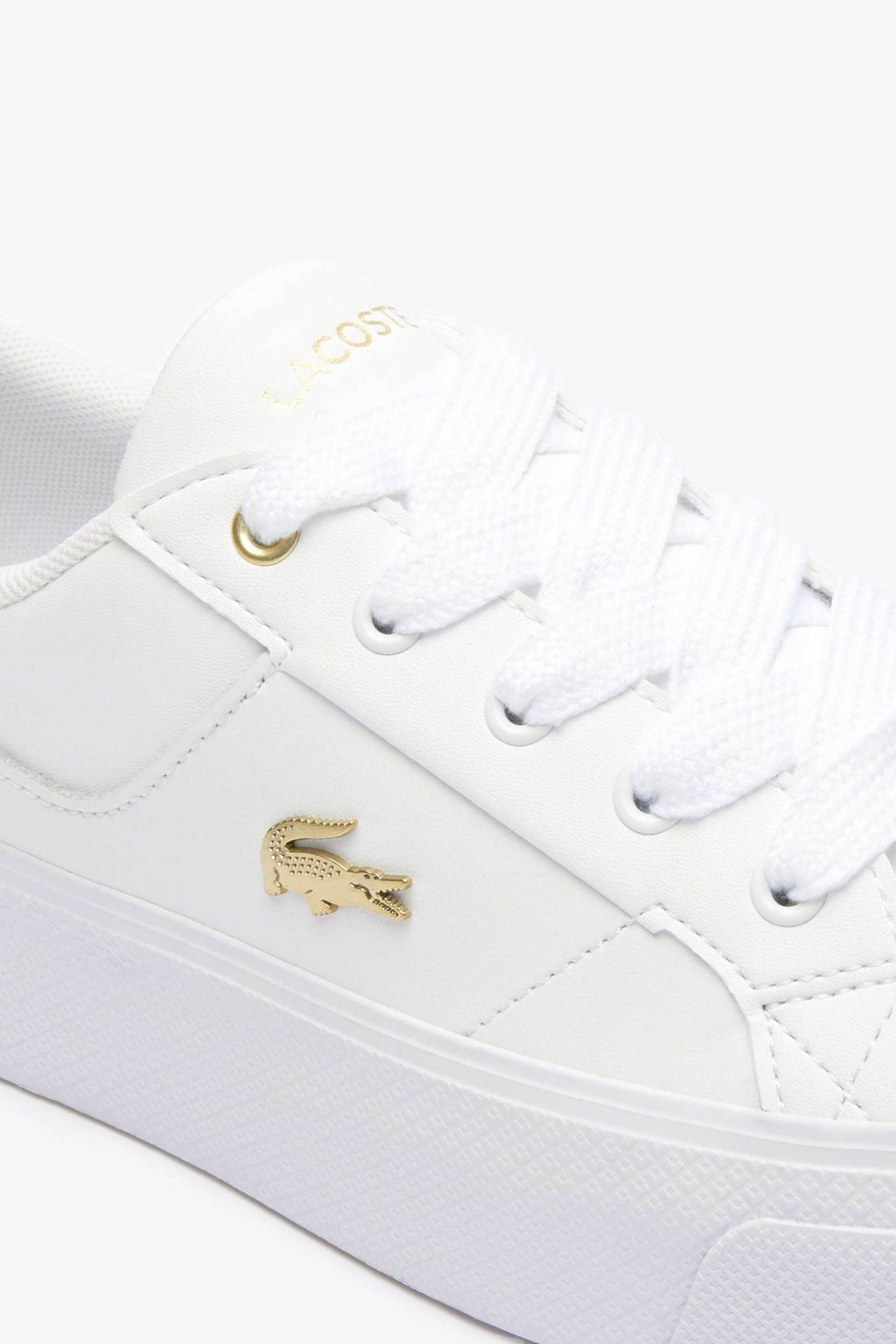 Lacoste γυναικεία δερμάτινα sneakers "Ziane Platform" - 47CFA0005216 Λευκό φωτογραφία