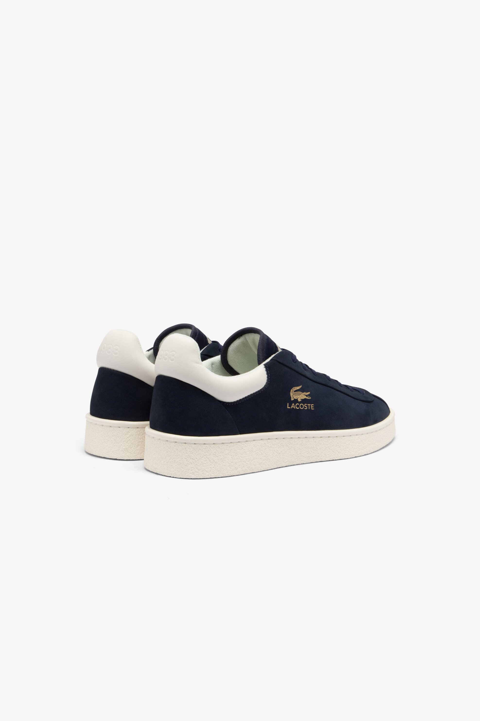 Lacoste Ανδρικά Δερμάτινα Sneakers Baseshot Premium - 47Sma0040J18 Μπλε Σκούρο