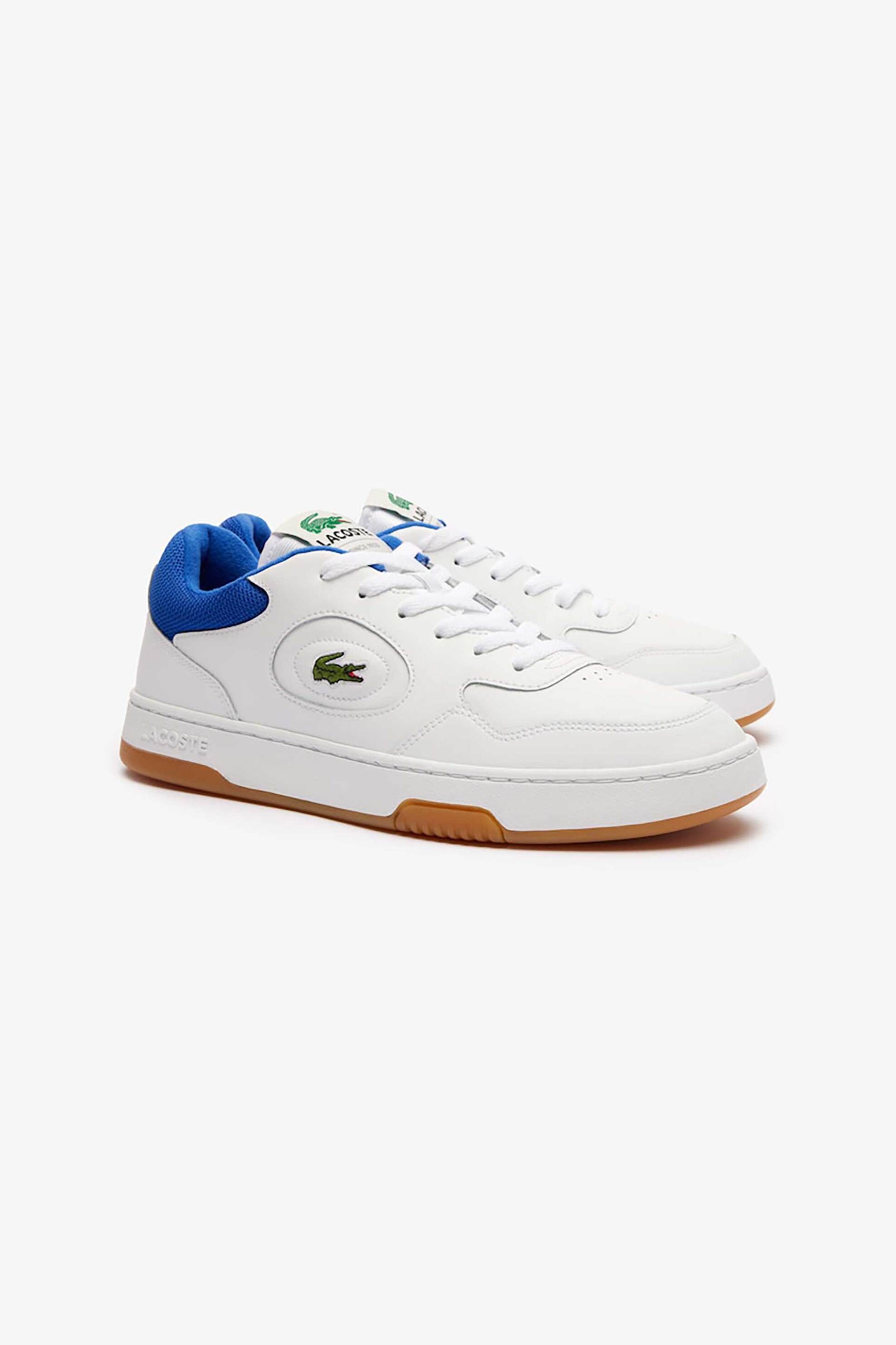 Ανδρική Μόδα > Ανδρικά Παπούτσια > Ανδρικά Sneakers Lacoste ανδρικά δερμάτινα sneakers "Lineset" - 47SMA00605T9 Λευκό