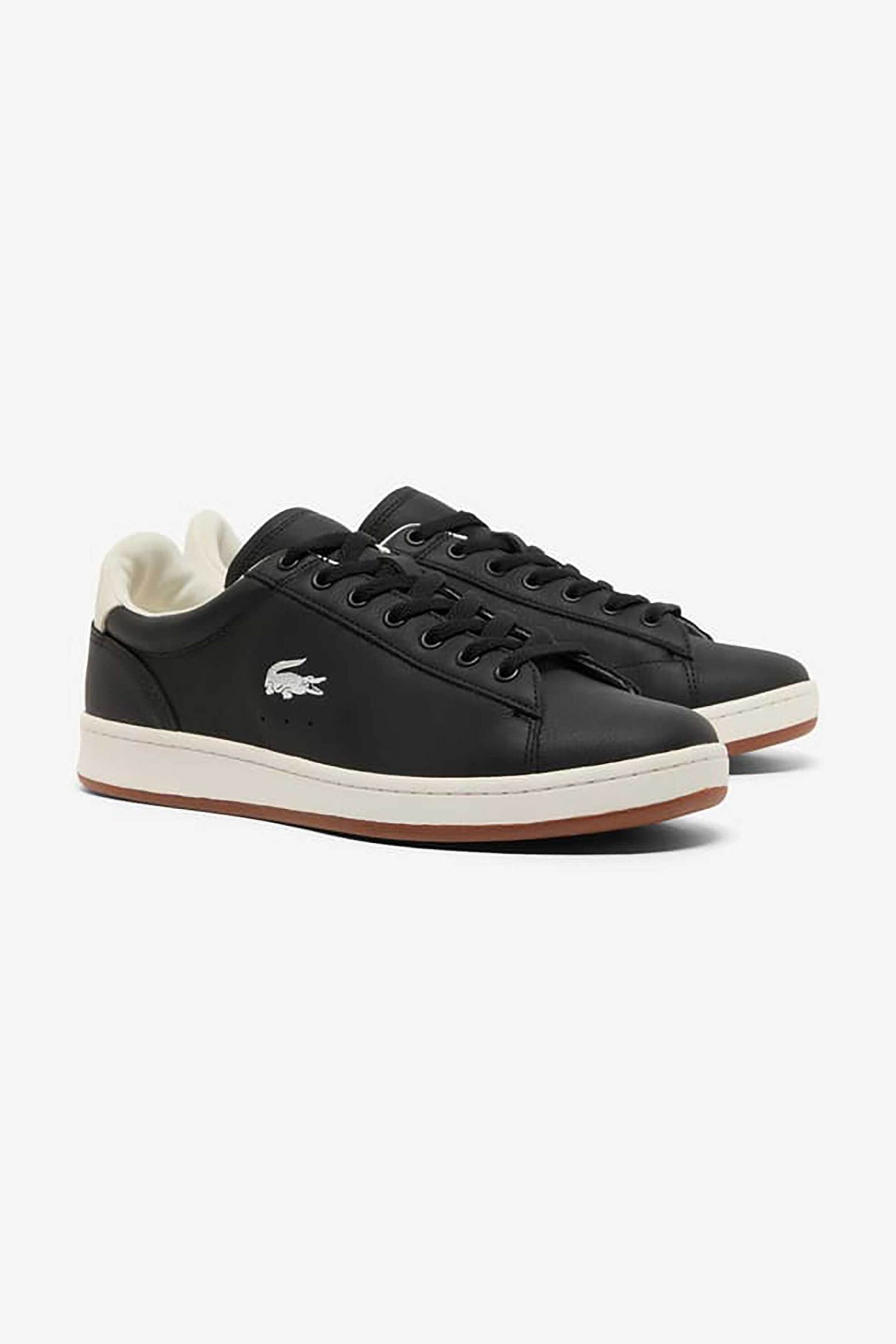 Lacoste ανδρικά δερμάτινα sneakers "Carnaby Set" - 50SMA0058421 Μαύρο