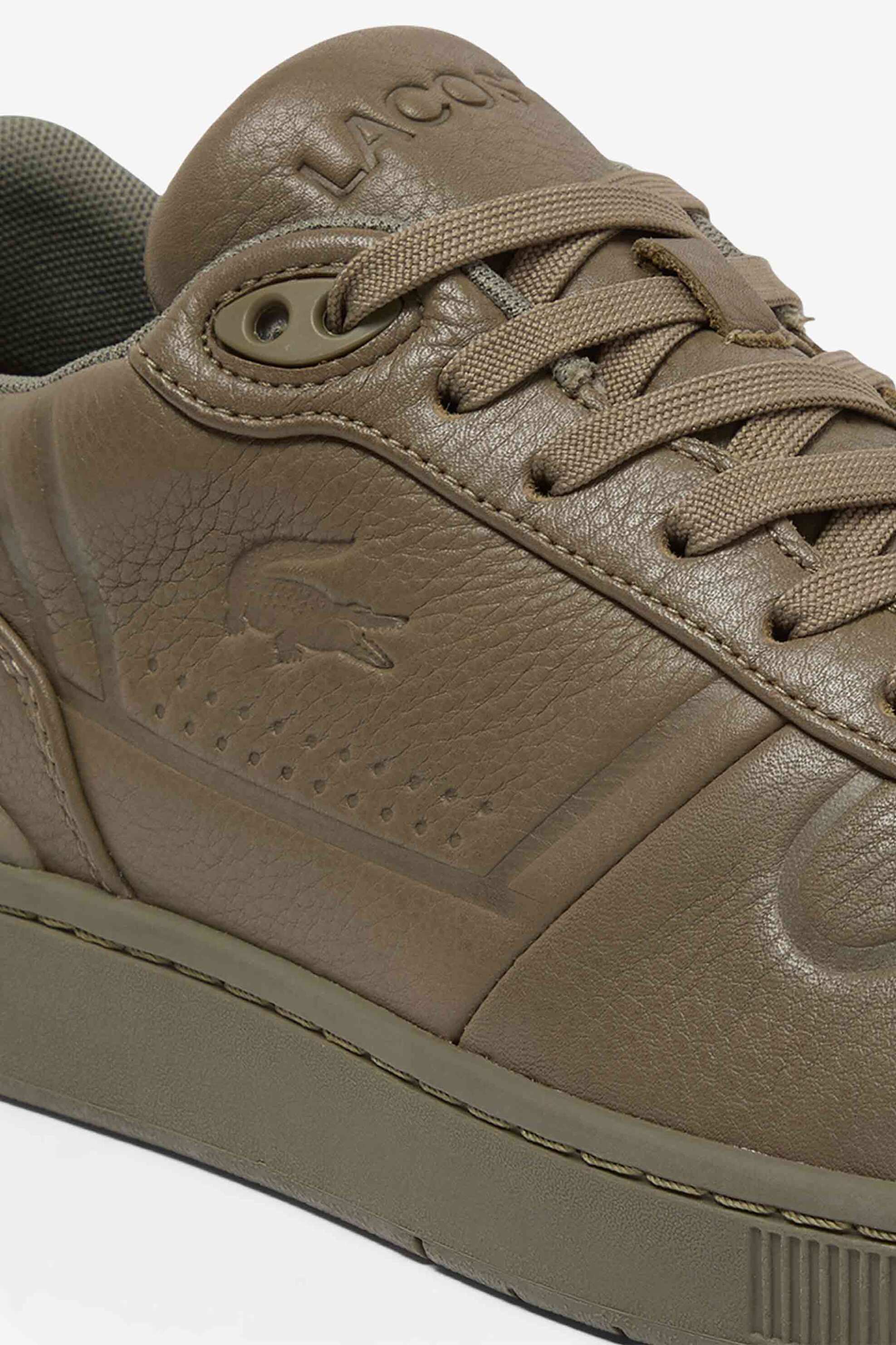 Lacoste ανδρικά δερμάτινα sneakers "T-Clip" - 50SMA01933T2 Καφέ φωτογραφία