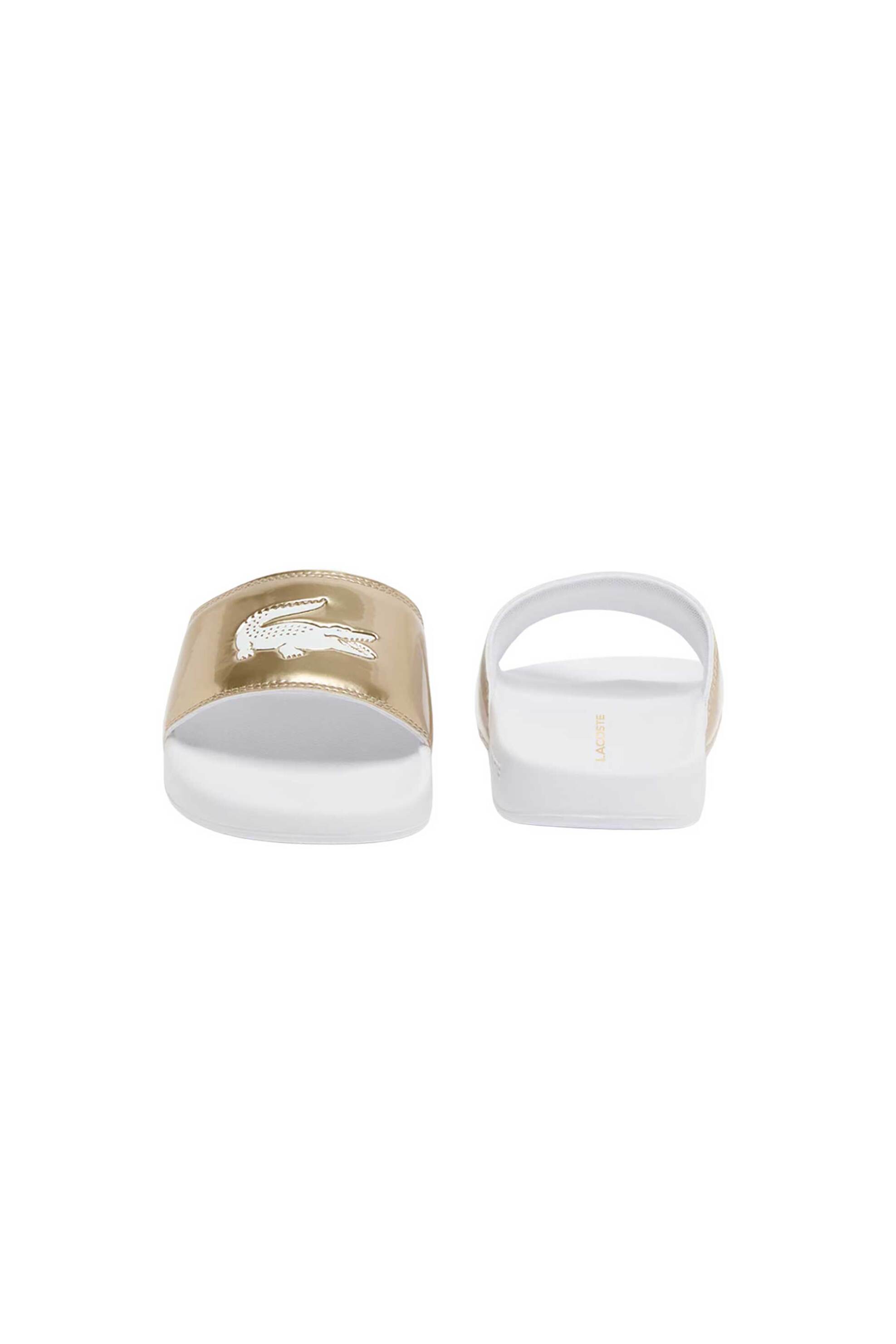 Lacoste Γυναικείες Σαγιονάρες Serve Slides 0 - 51Cfa0036K78 Χρυσό