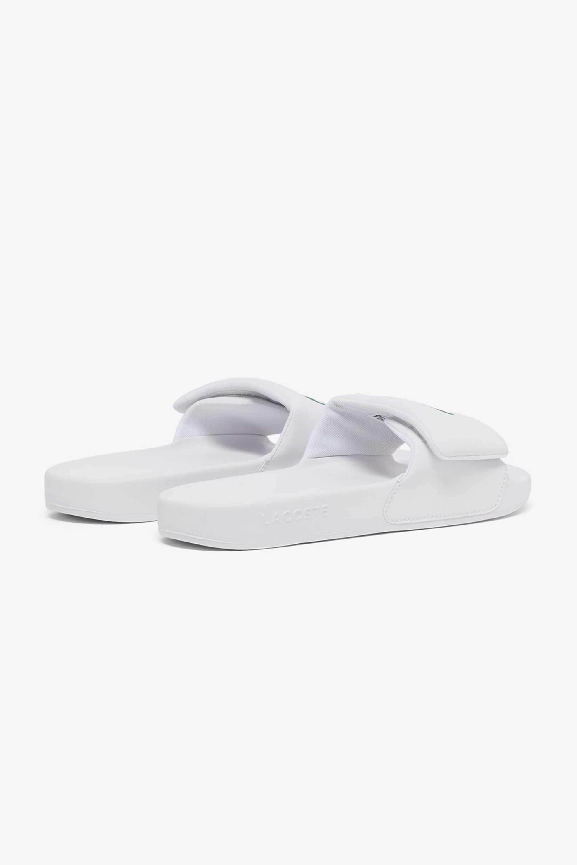 Lacoste Ανδρικές Σαγιονάρες Serve Slides 0 - 51Cma00231R5 Λευκό