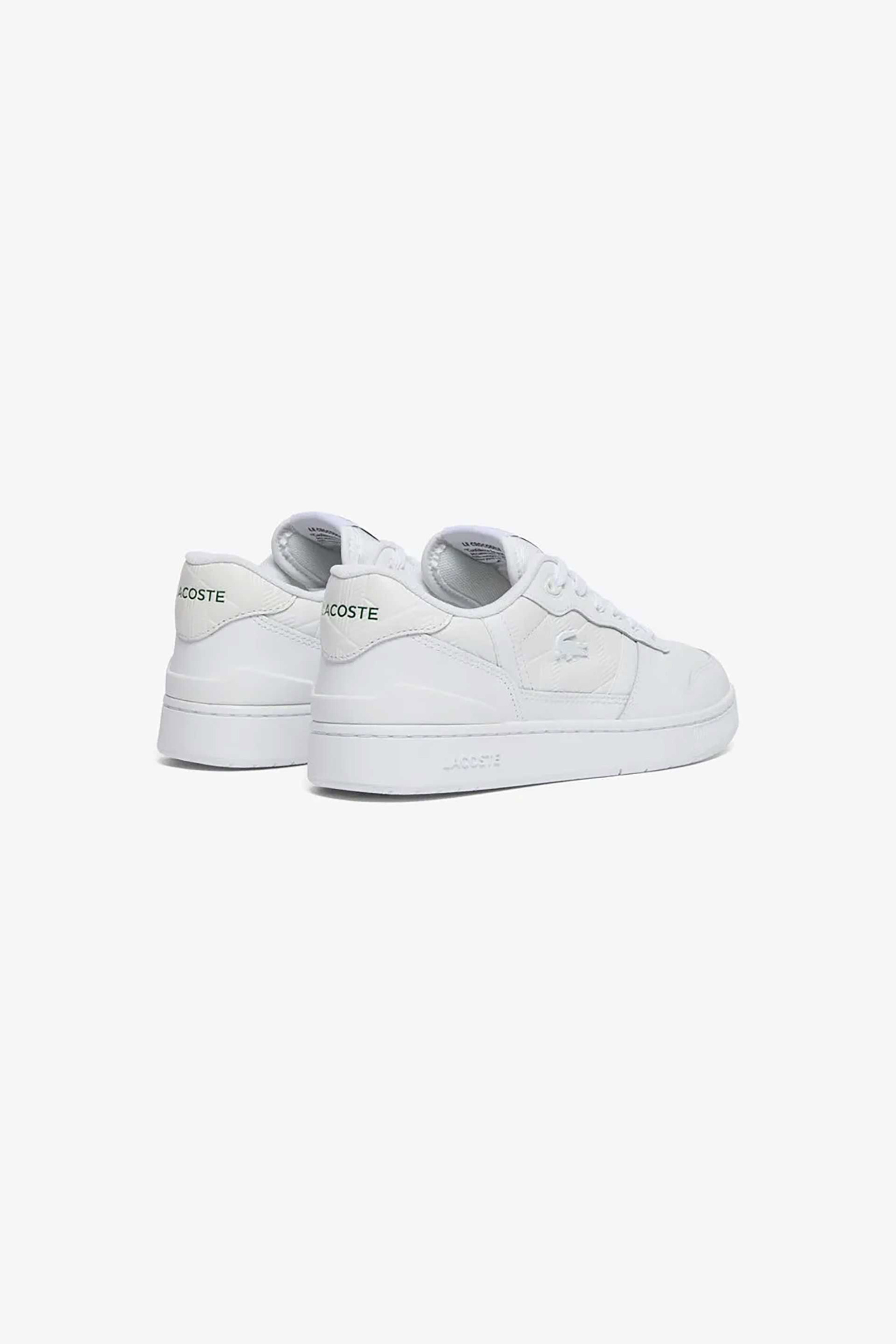 Lacoste Γυναικεία Δερμάτινα Sneakers T-Clip - 51Sfa011521G Λευκό