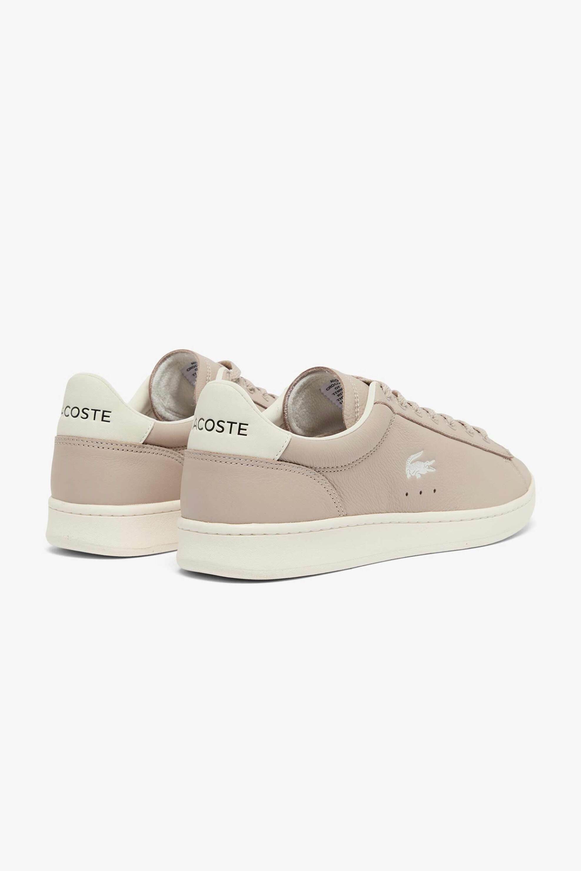Lacoste Ανδρικά Δερμάτινα Sneakers Carnaby Set - 51Sma00801E7 Μπεζ
