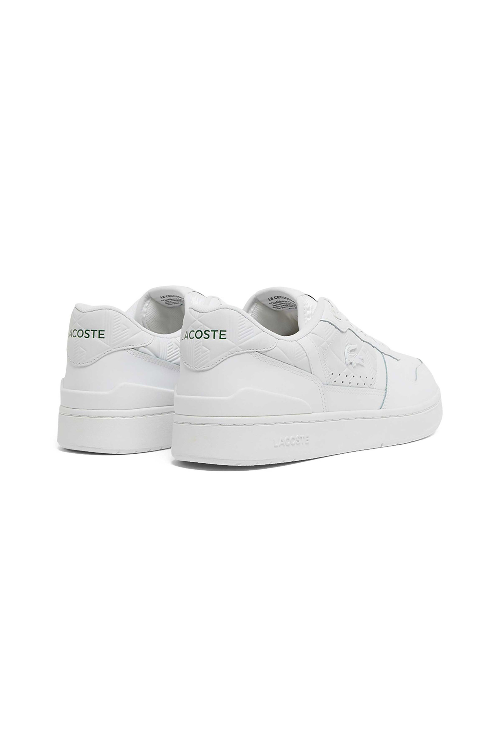Lacoste Ανδρικά Δερμάτινα Sneakers T-Clip - 51Sma009821G Λευκό