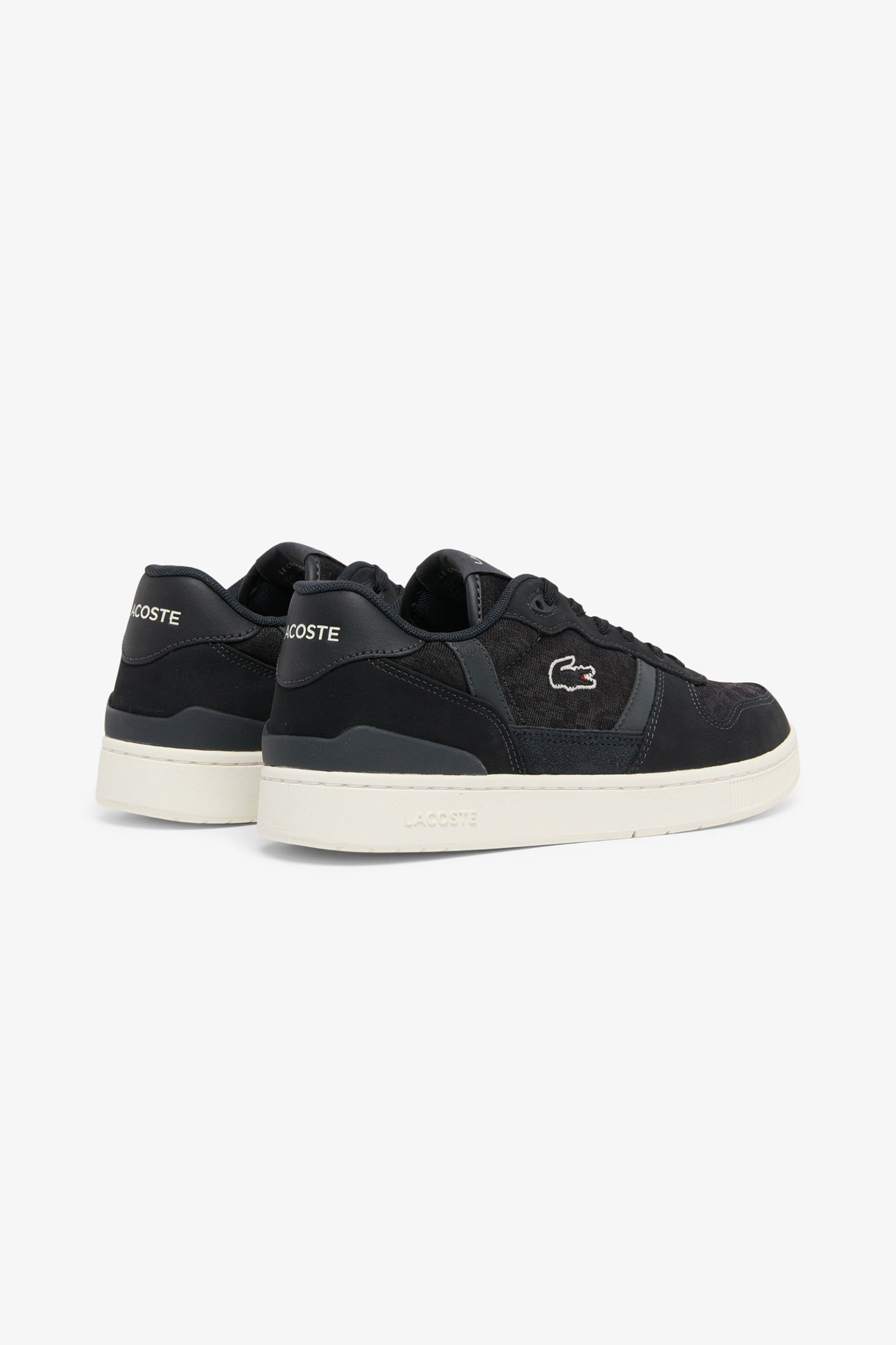 Lacoste Γυναικεία Δερμάτινα Sneakers T-Clip Set - 52Sfa0007As3 Μαύρο