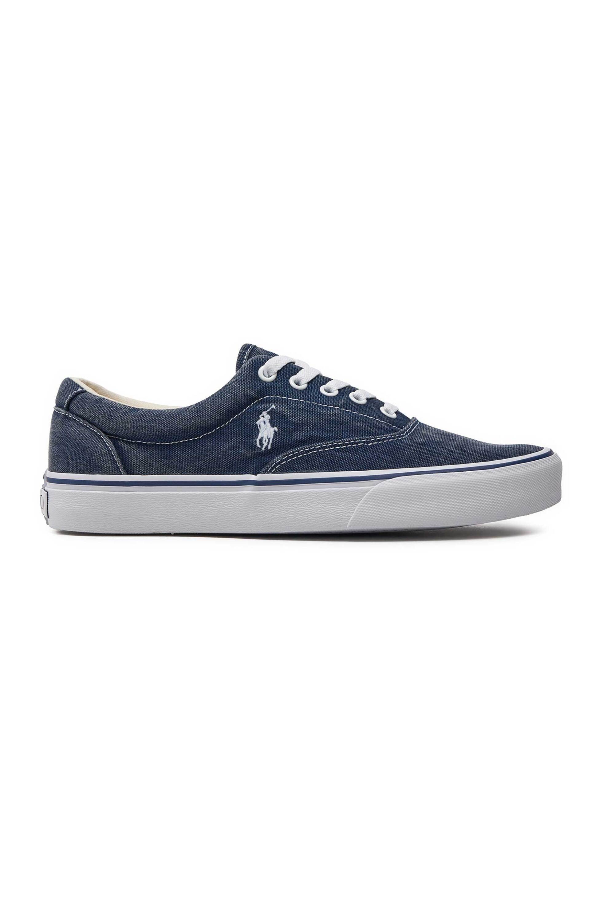 Ανδρική Μόδα > Ανδρικά Παπούτσια > Ανδρικά Sneakers Polo Ralph Lauren ανδρικά canvas sneakers με λογότυπο - 816932174001 Μπλε Σκούρο