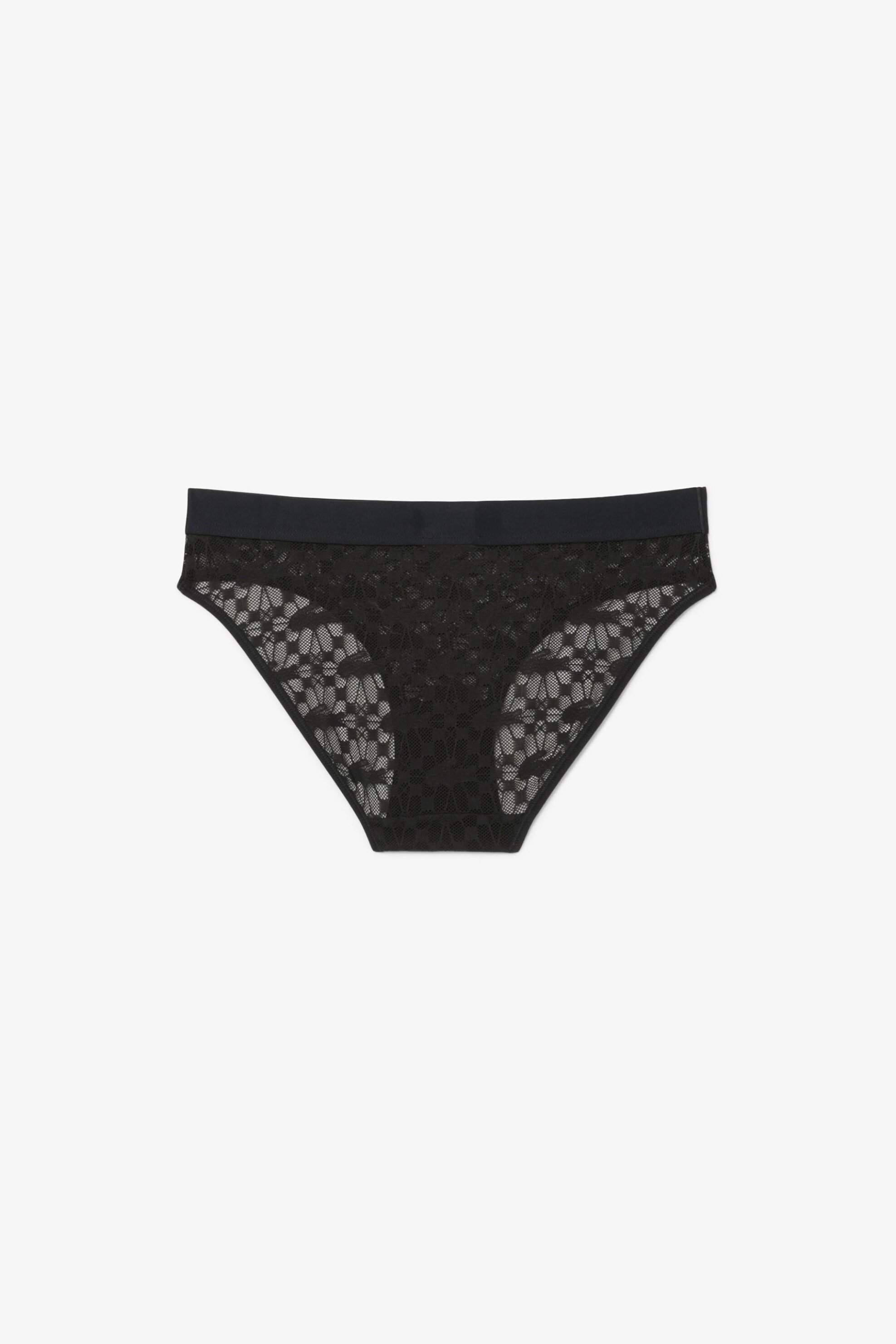 LACOSTE Lacoste γυναικείο εσώρουχο brief με δαντέλα και λογότυπο - 8F1081-00 Μαύρο